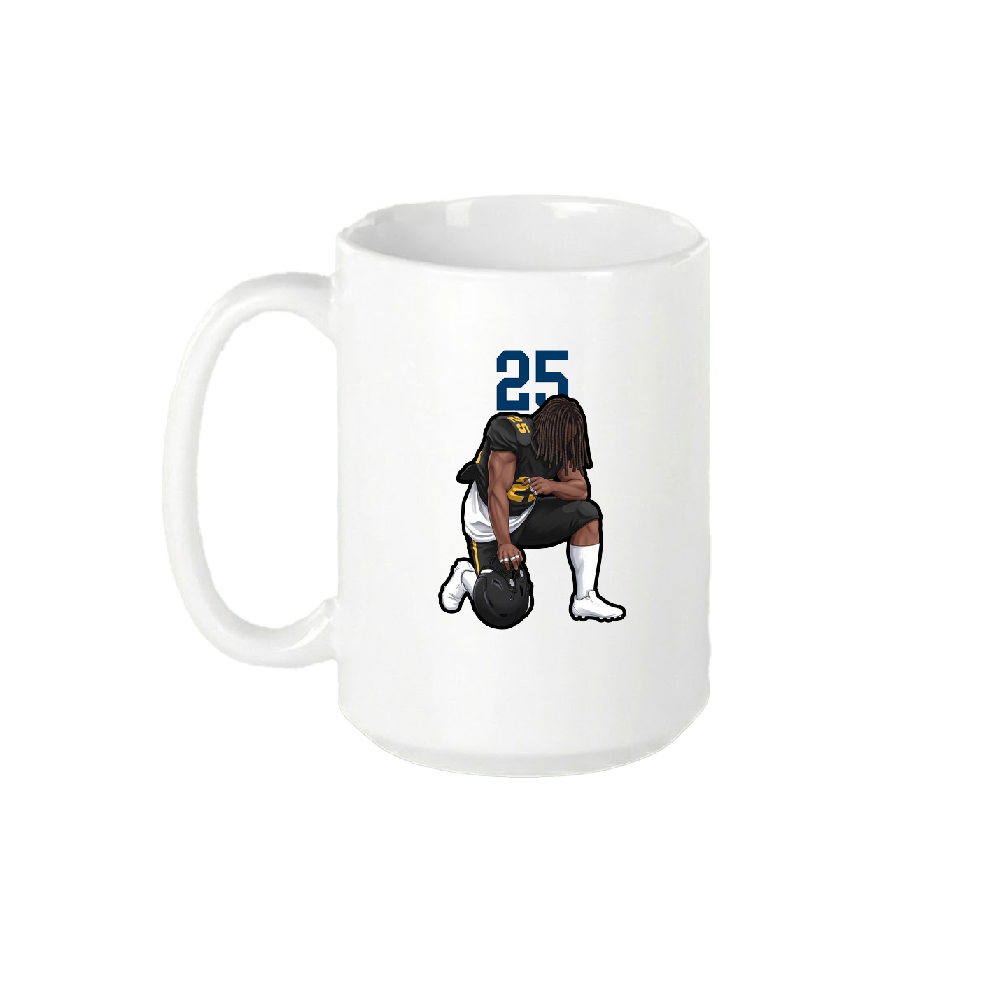 15oz Coffee Mug — Number Top in White