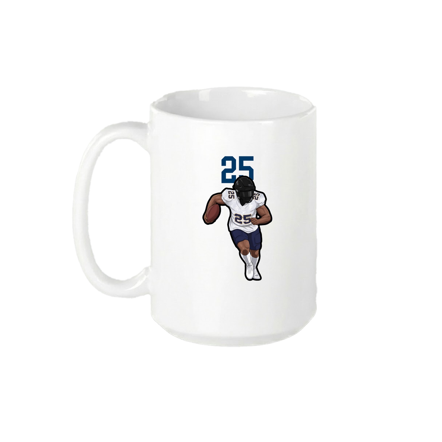 15oz Coffee Mug — Number Top in White