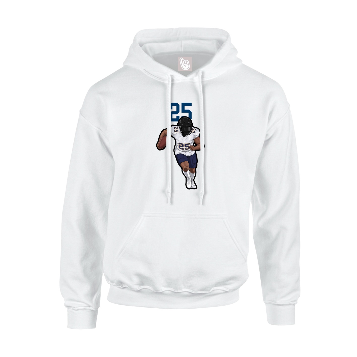 Hoodie — Number Top in White