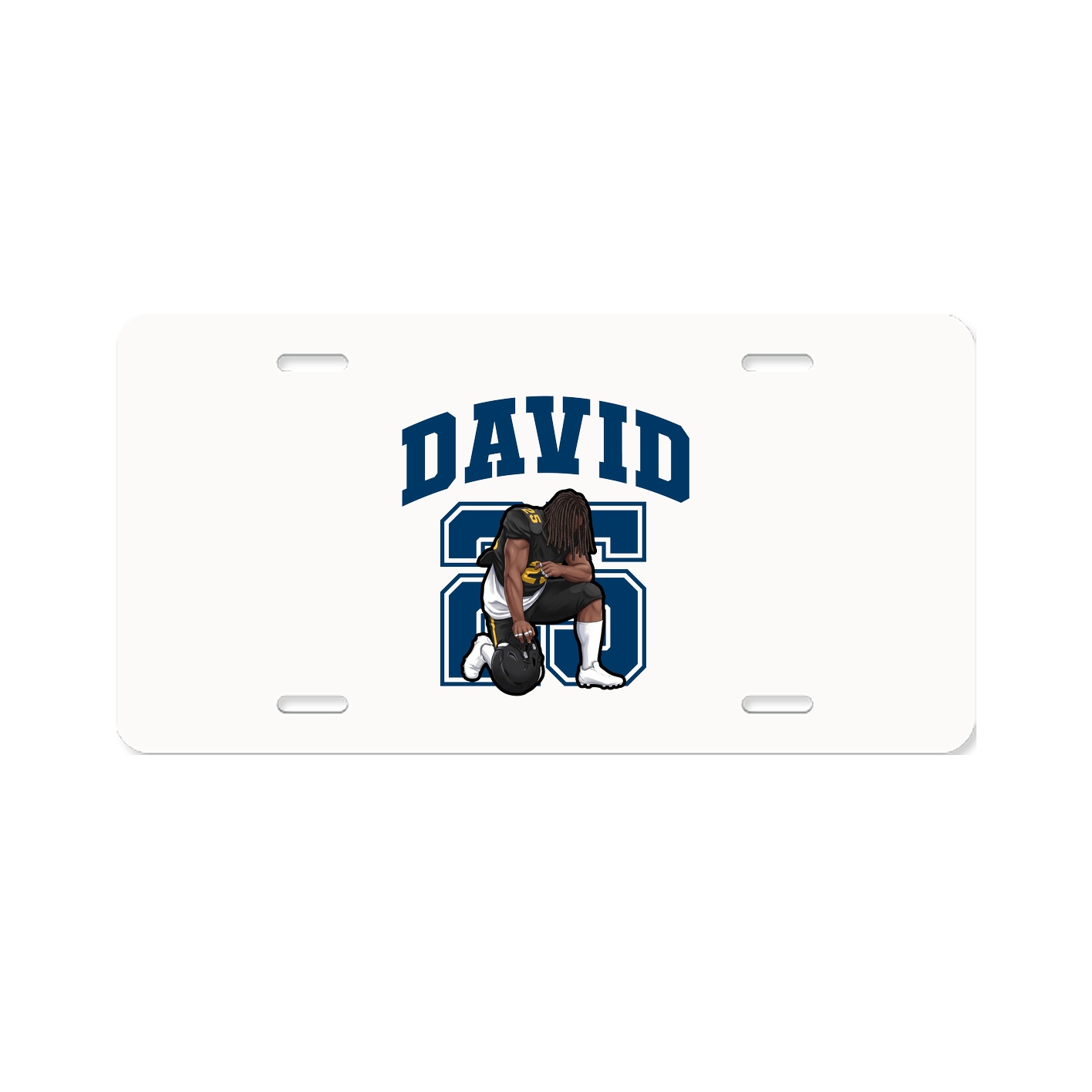 License Plate — Number in Classic