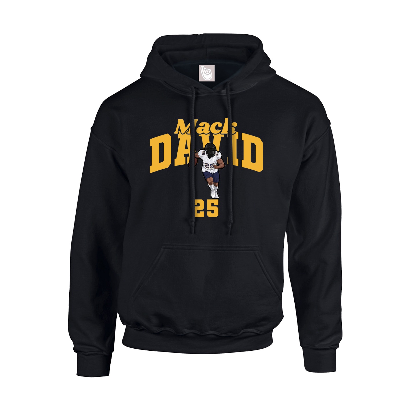 Hoodie — Signature Arch in Black