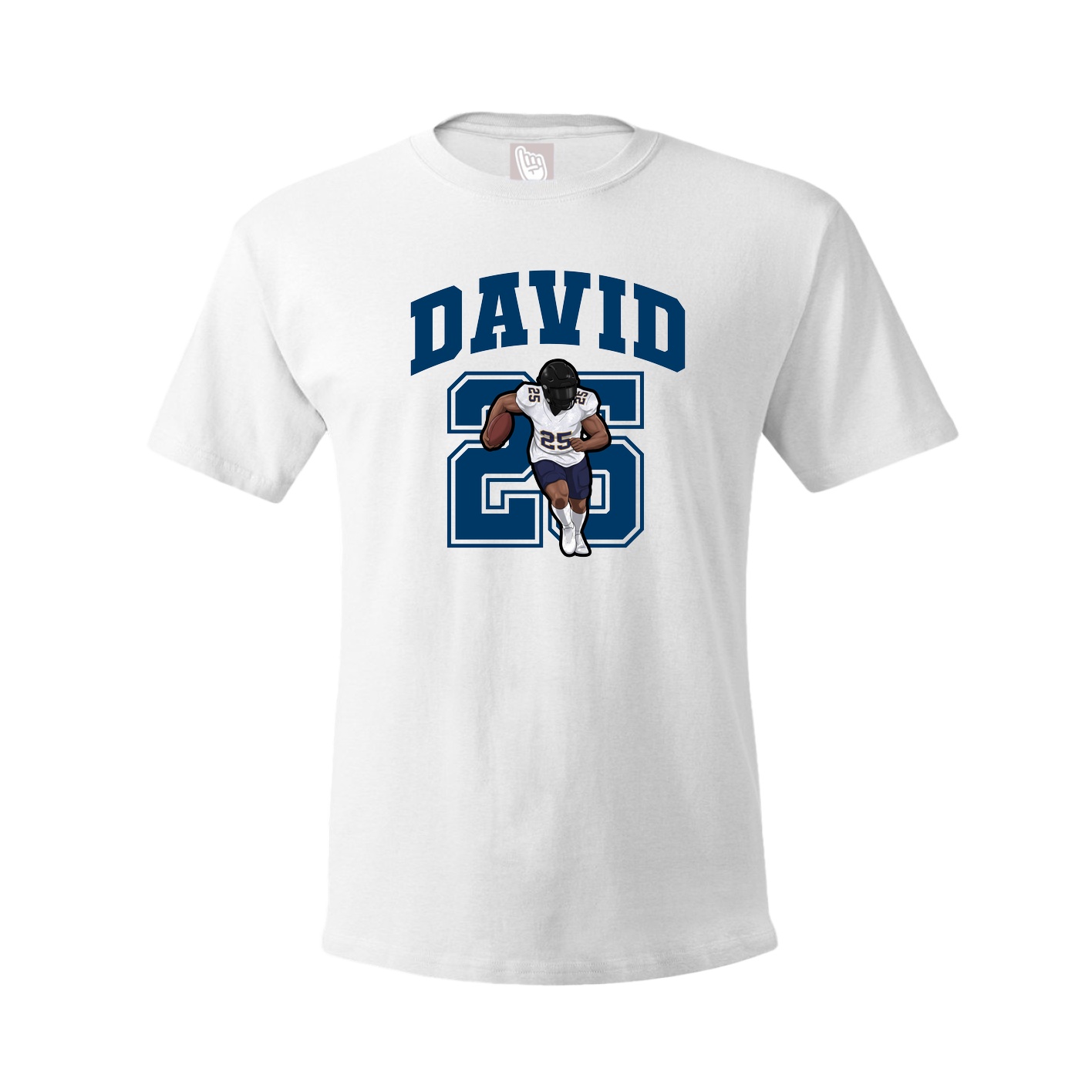 Youth Tee — Number in White