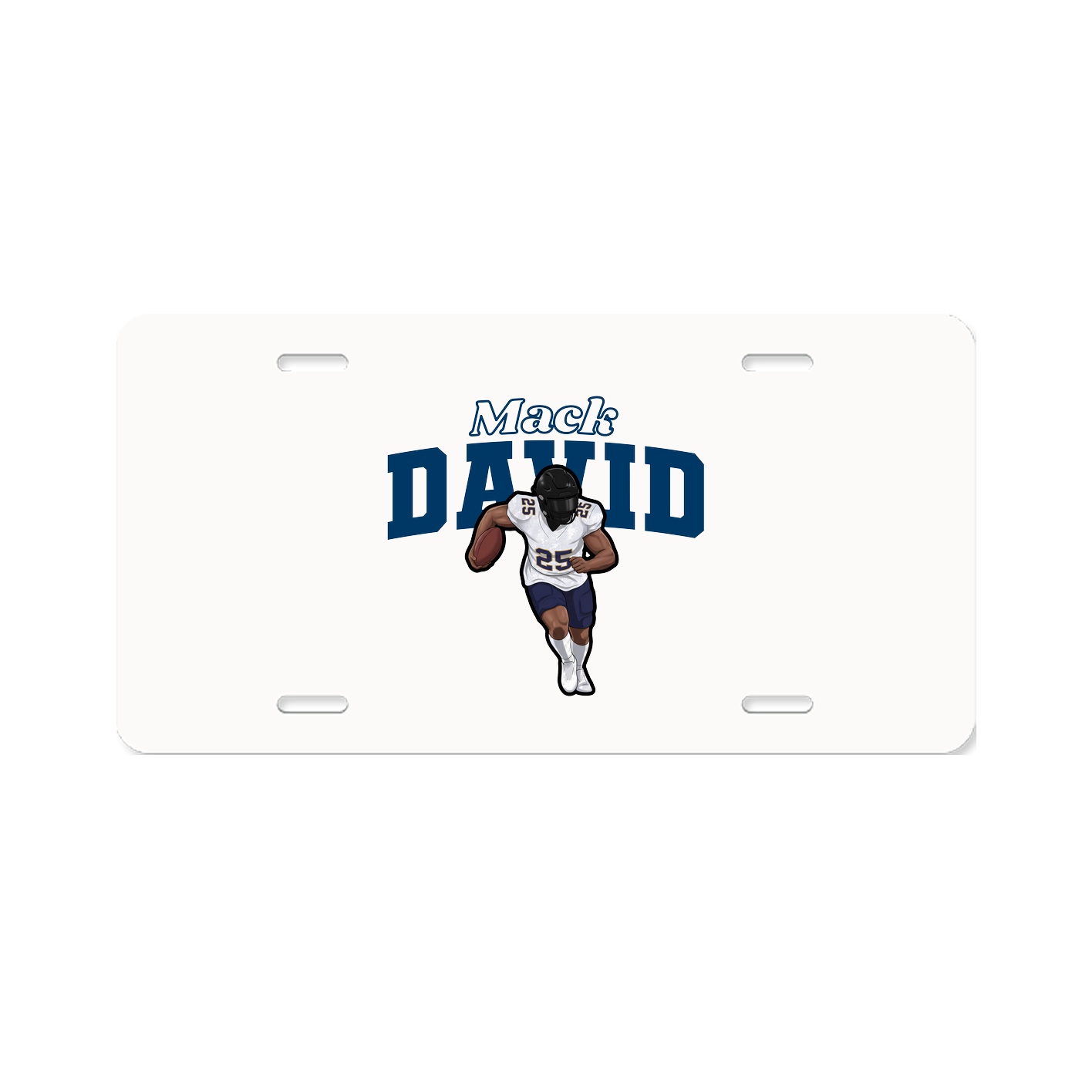 License Plate — Name Arch in Classic