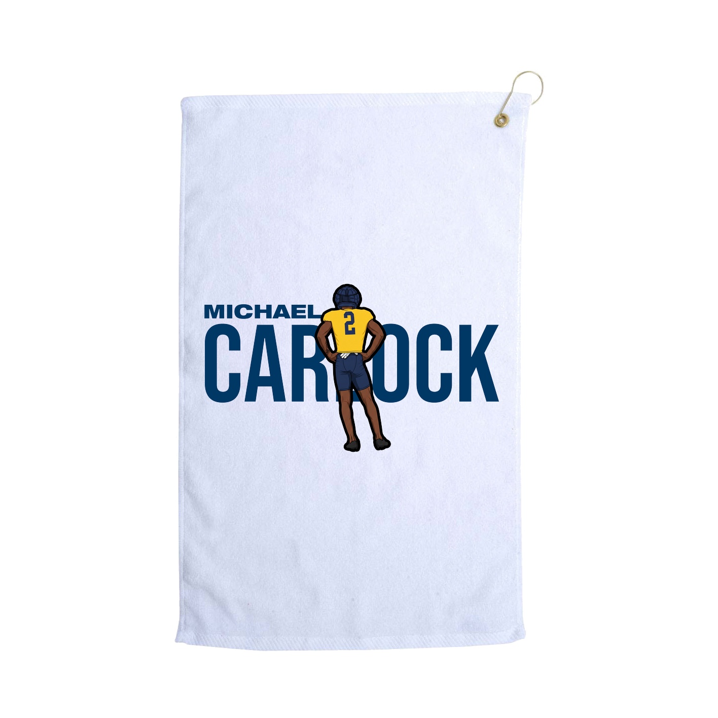 Golf Towel — Player Name in White