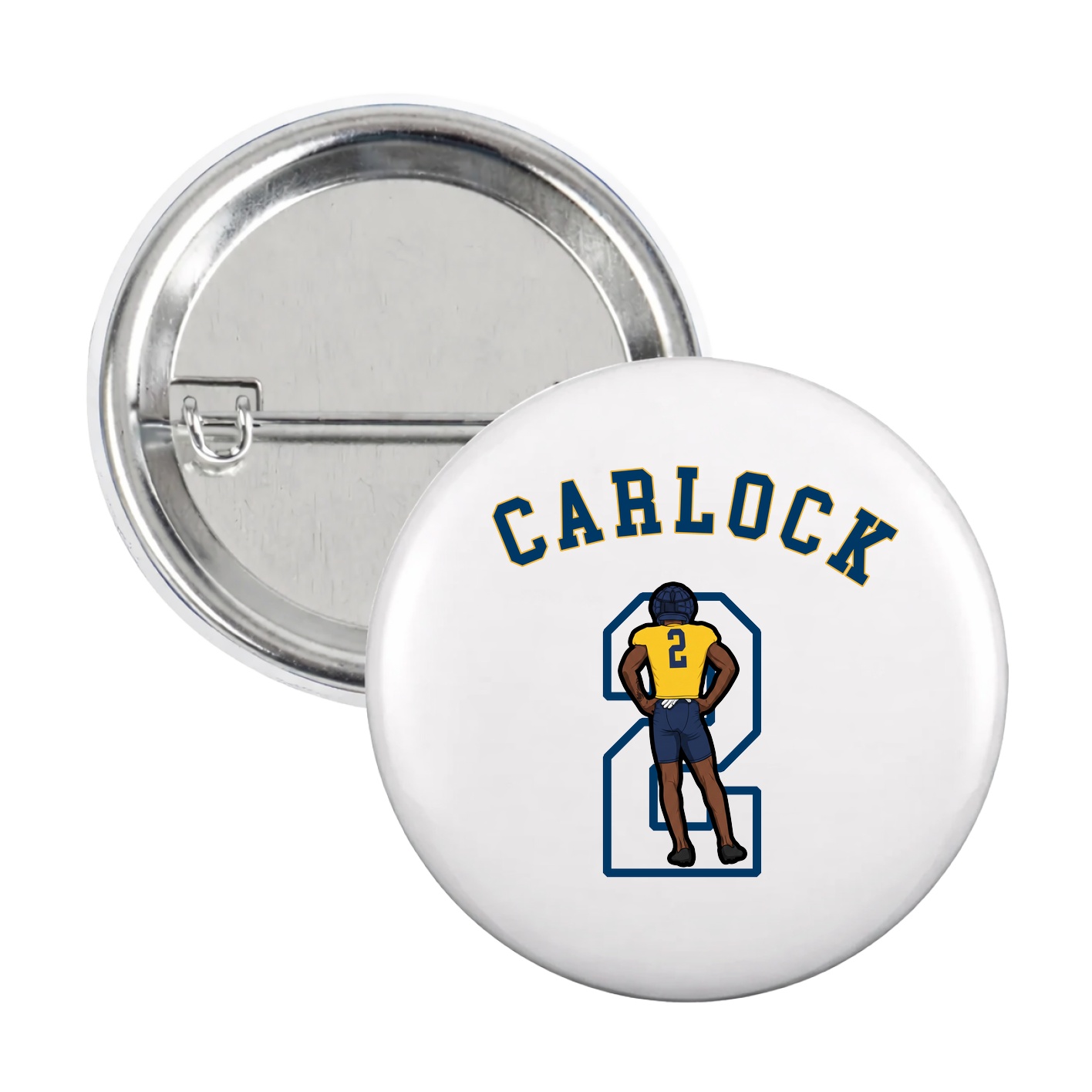 Game Day Button — Shirsey Arch in White