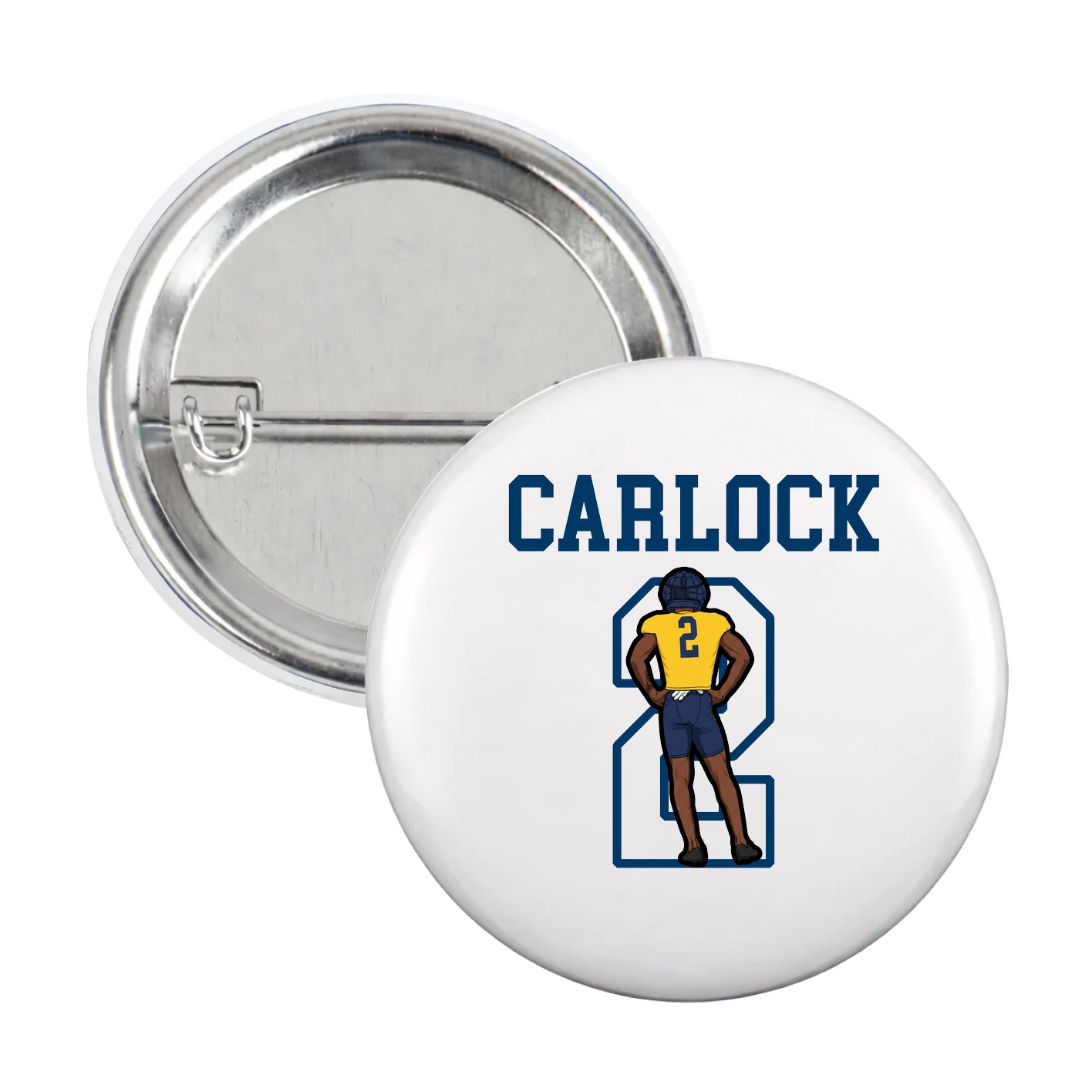 Game Day Button — Shirsey in White