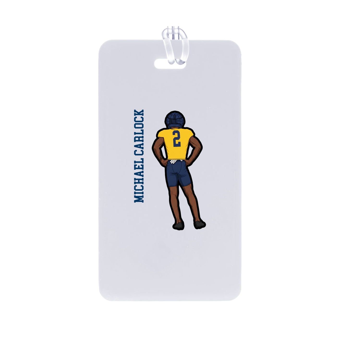 Bag Tag — Name Vertical in Classic
