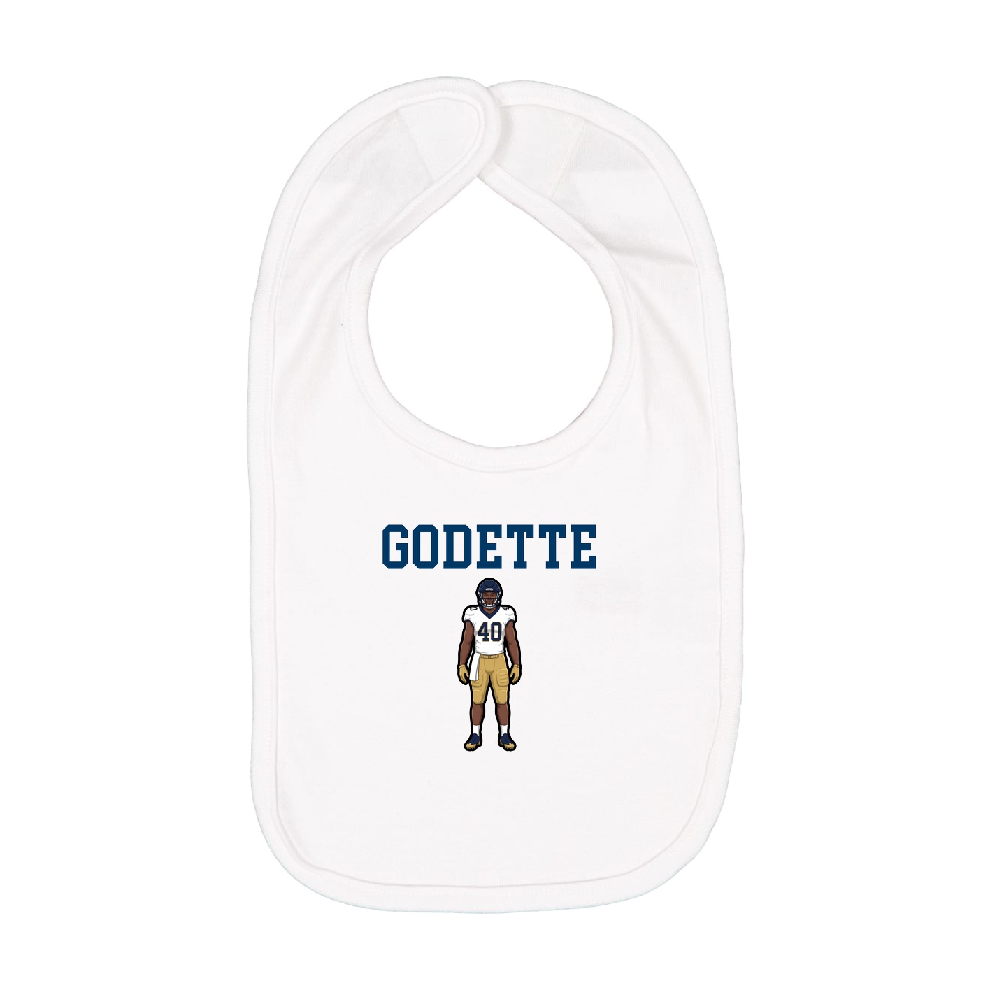 Infant Bib — Shirsey in White