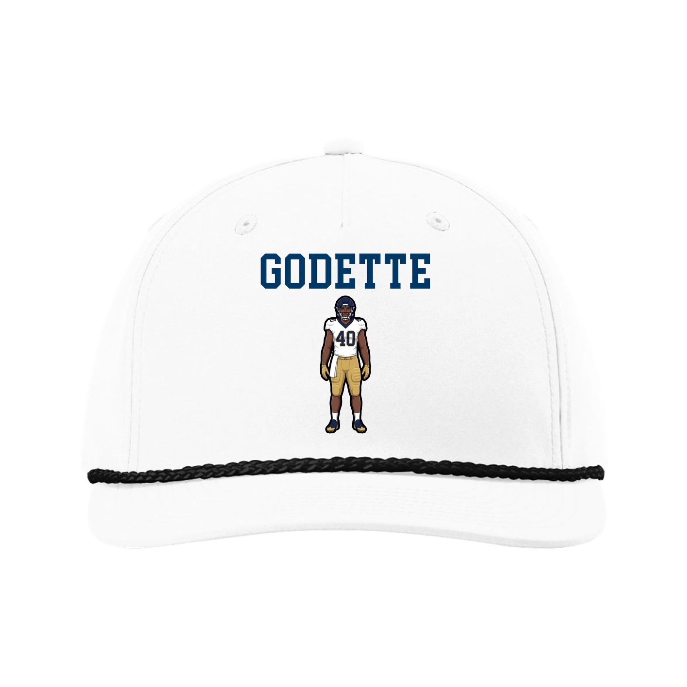 Five-Panel Classic Rope Cap — Shirsey in White