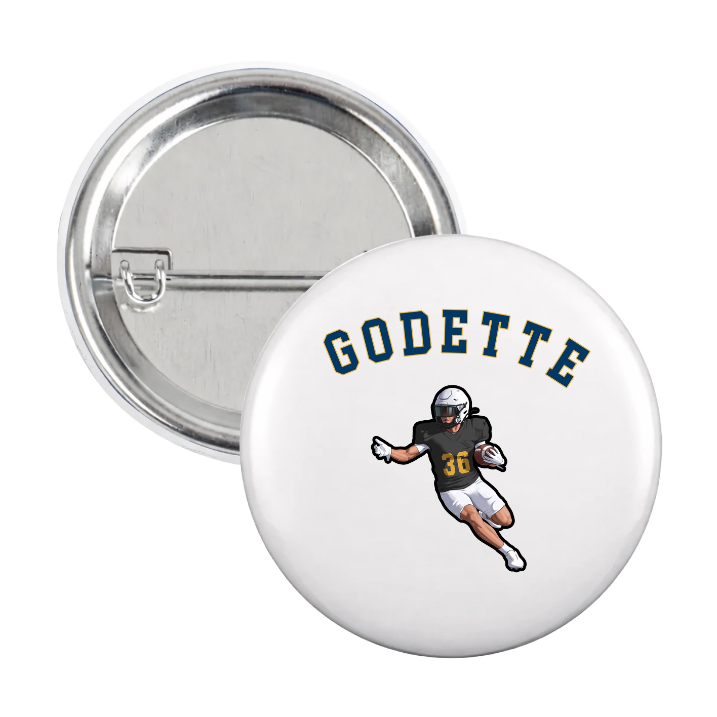 Game Day Button — Shirsey Arch in White