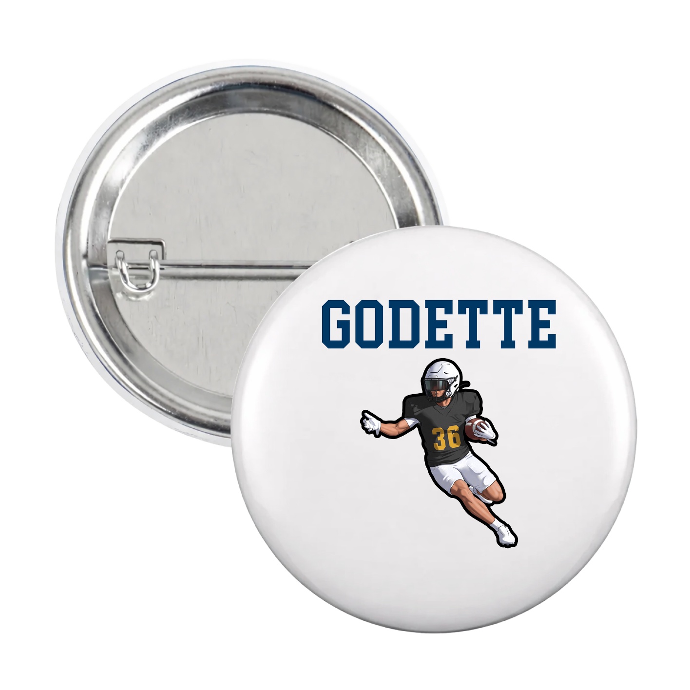 Game Day Button — Shirsey in White