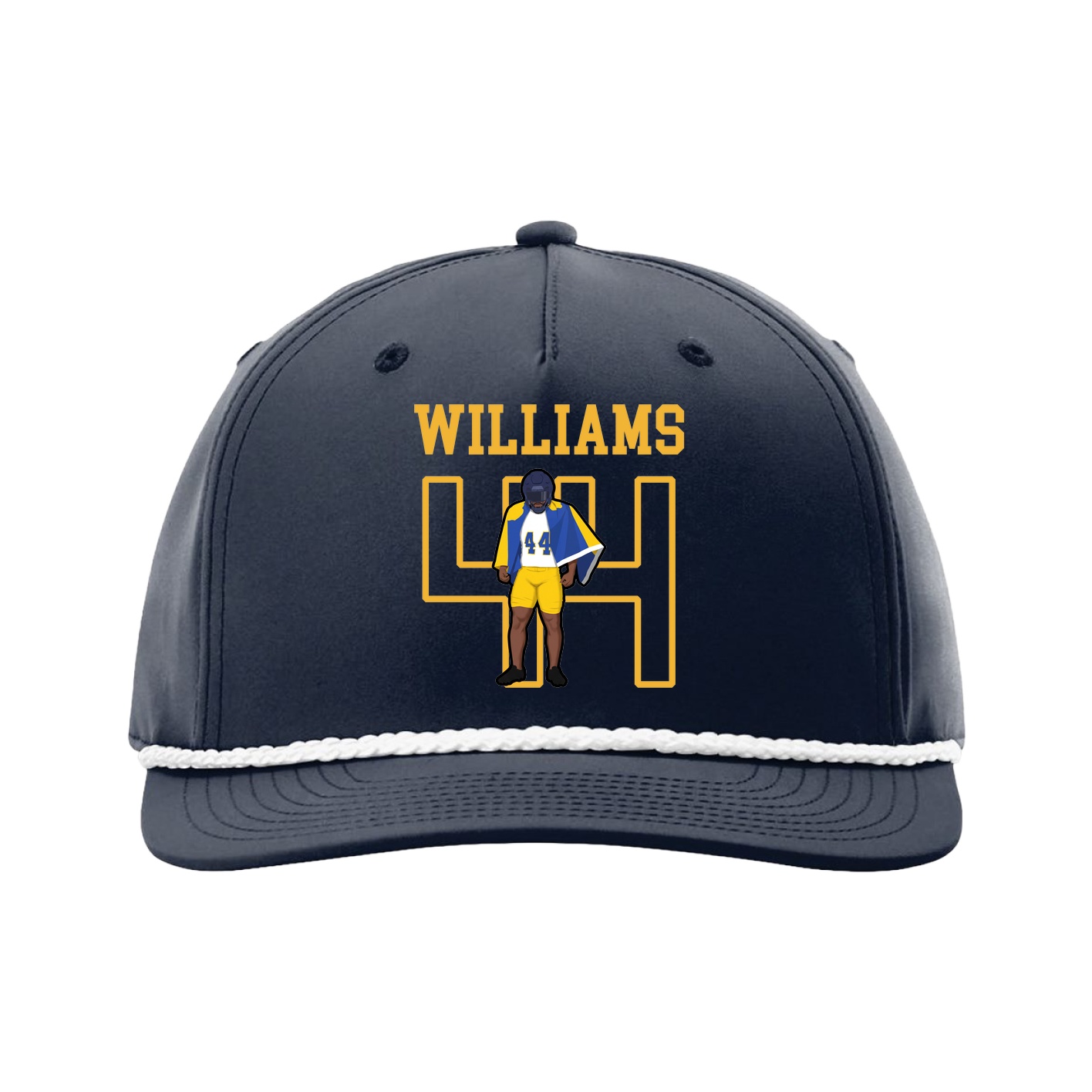 Five-Panel Classic Rope Cap — Shirsey in Navy