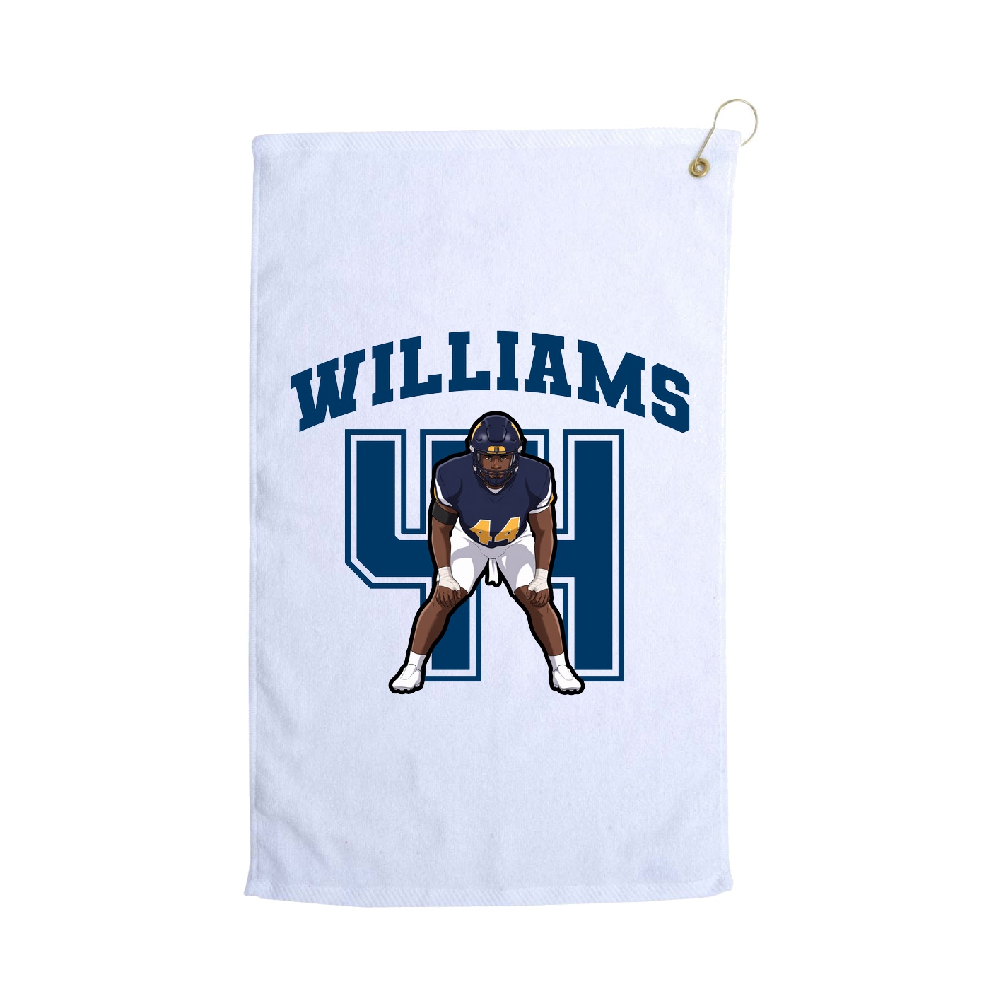 Golf Towel — Number in White