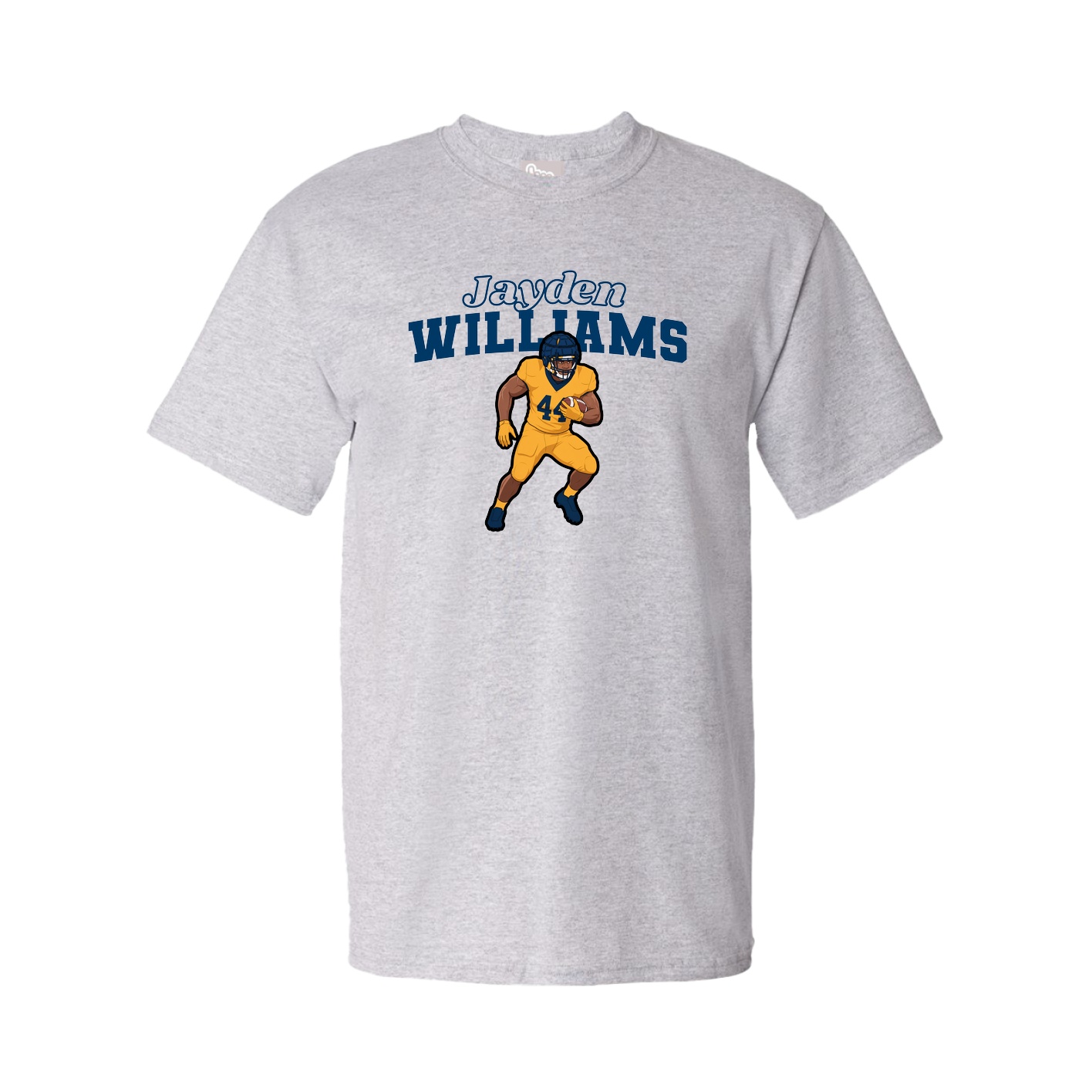 Youth Tee — Name Arch in Grey