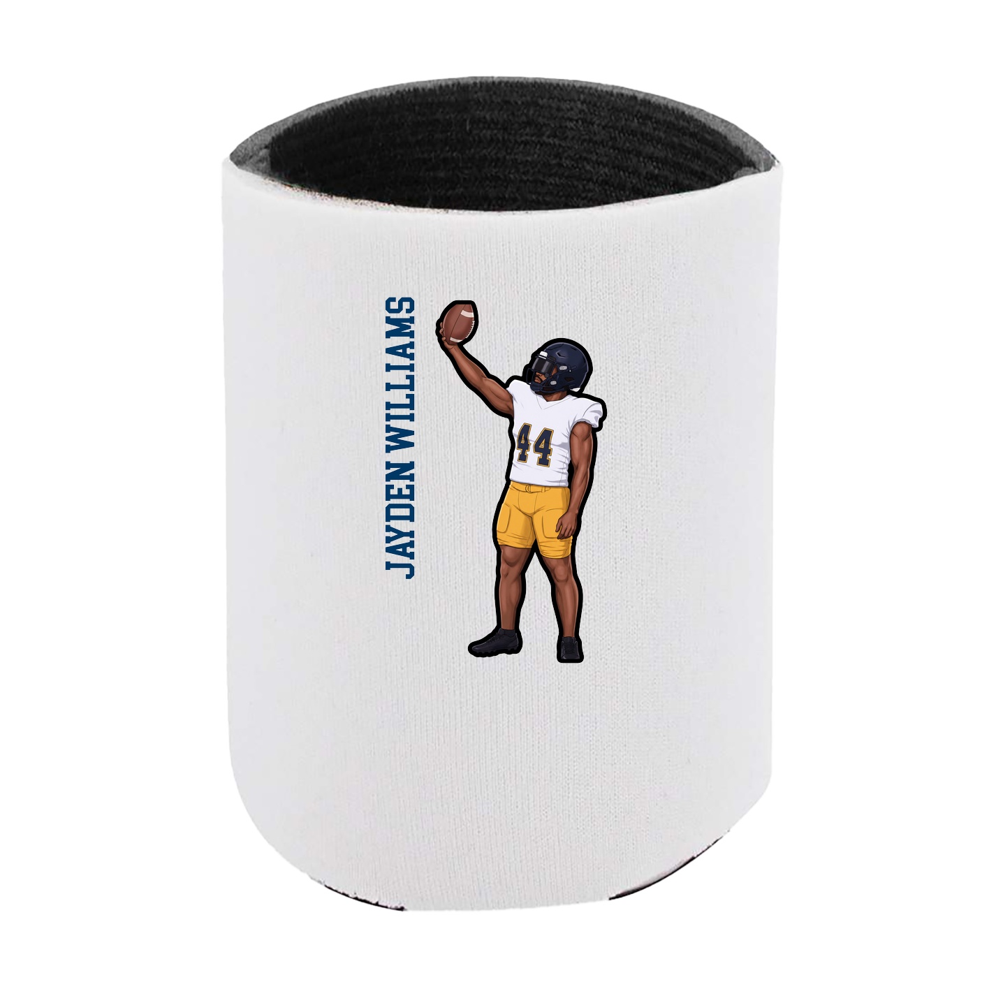 Can Holder — Name Vertical in White