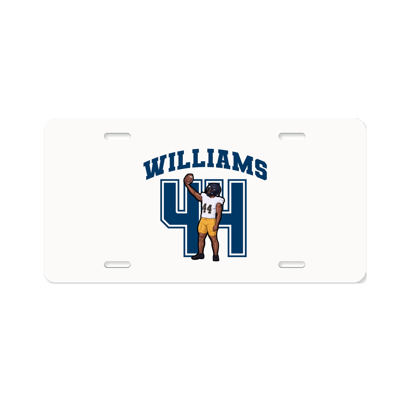 License Plate — Number in Classic