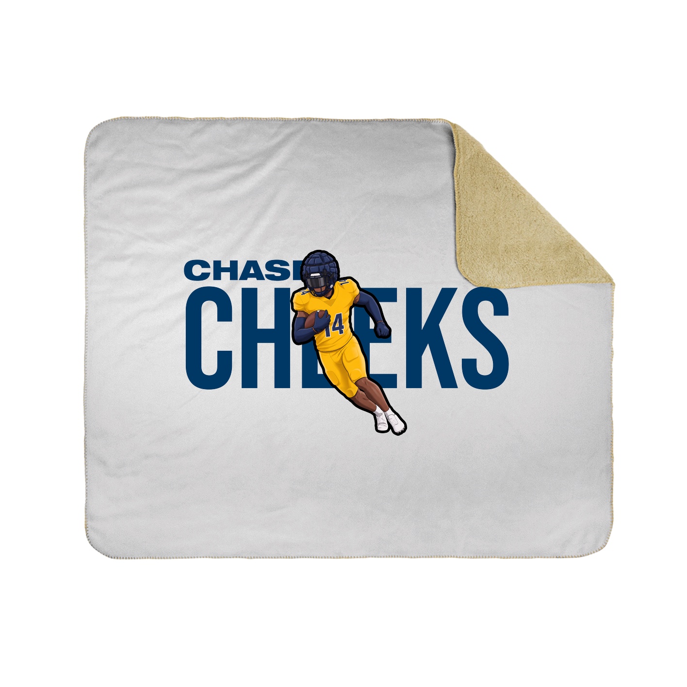 Throw Blanket — Player Name in White
