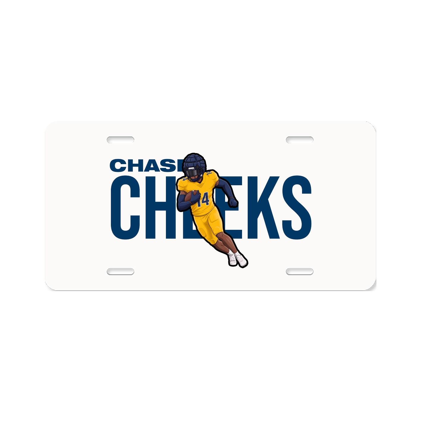 License Plate — Player Name in Classic