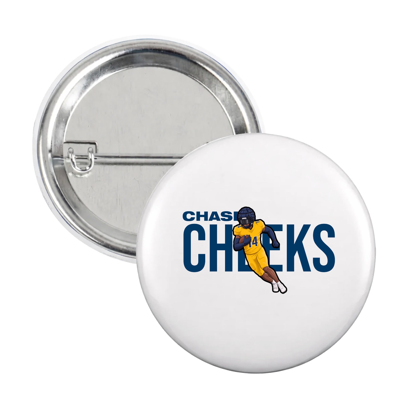 Game Day Button — Player Name in White