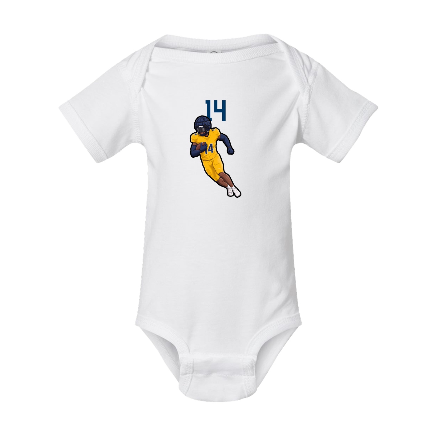 Baby Onesie — Number Top in White