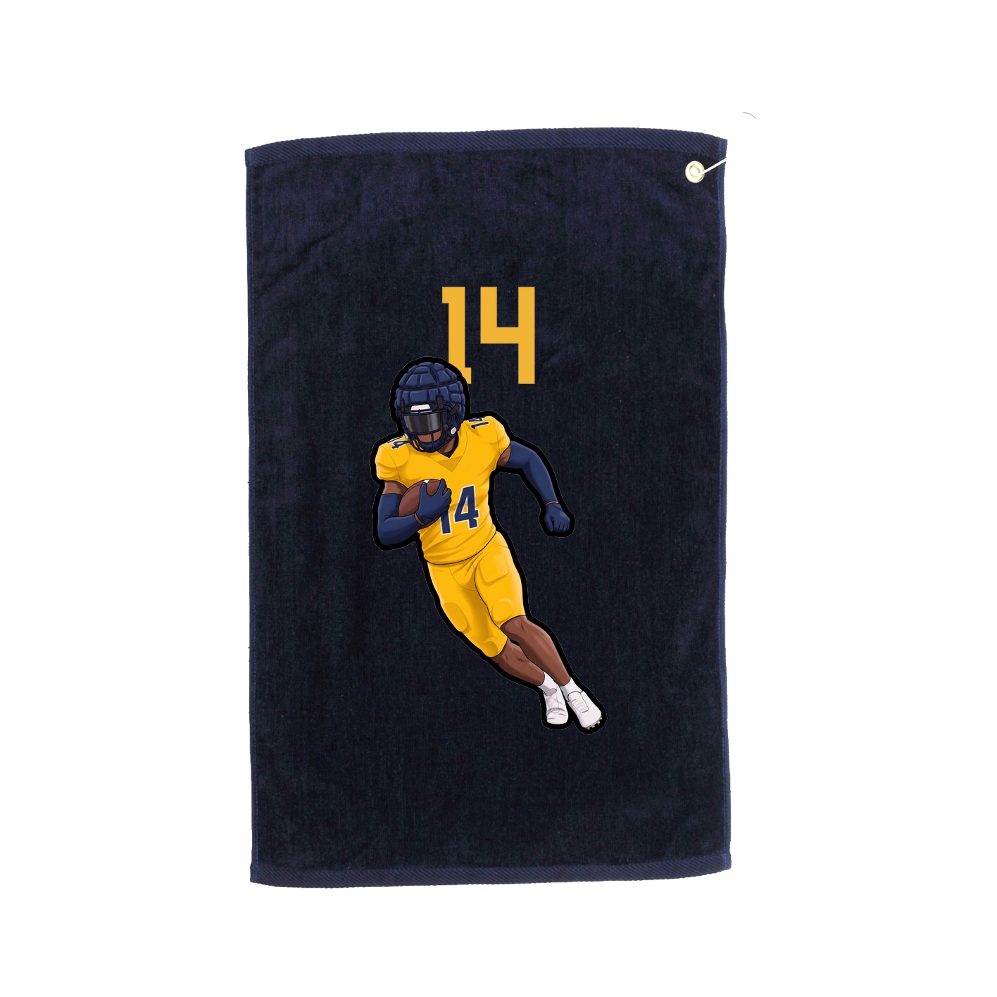 Golf Towel — Number Top in Navy