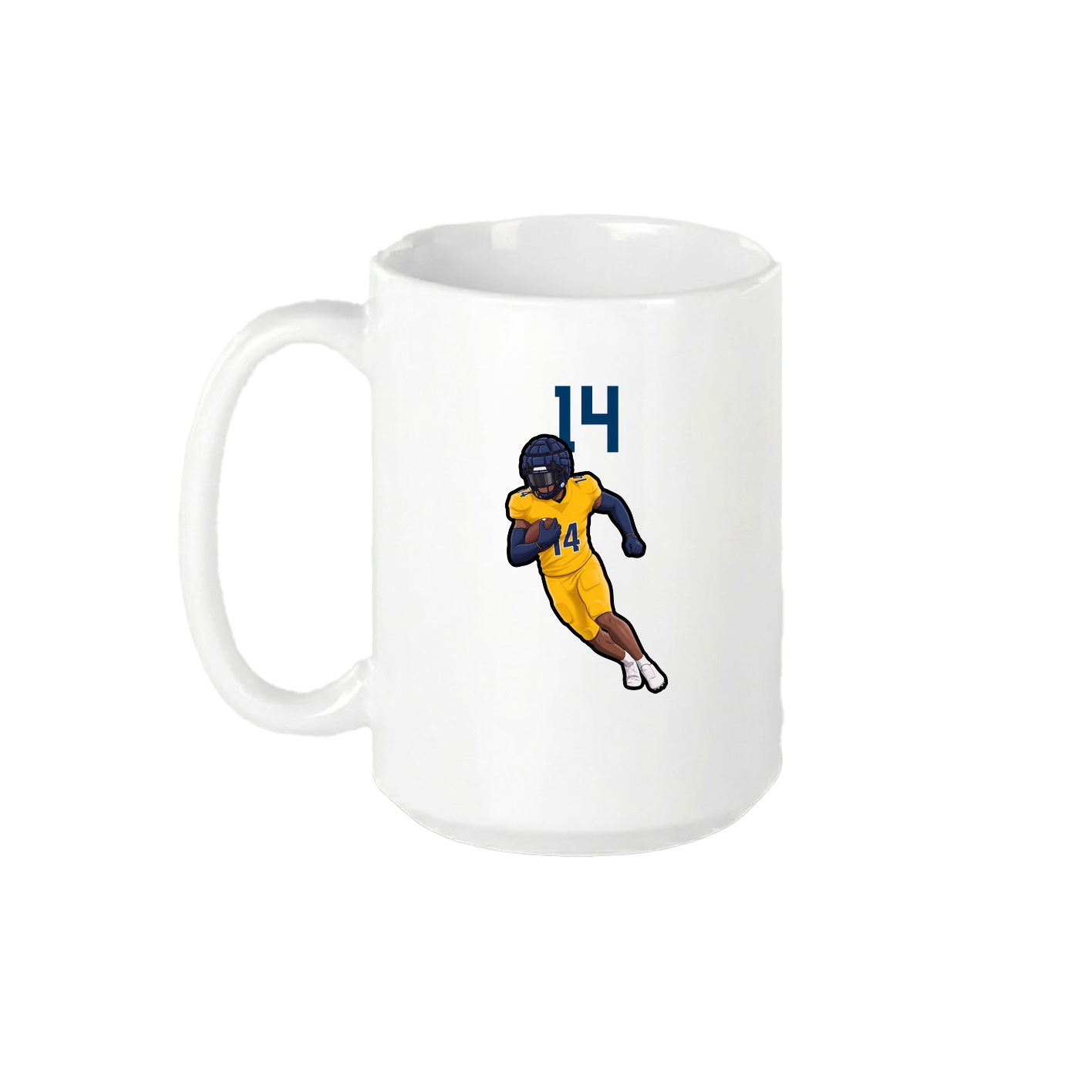 15oz Coffee Mug — Number Top in White