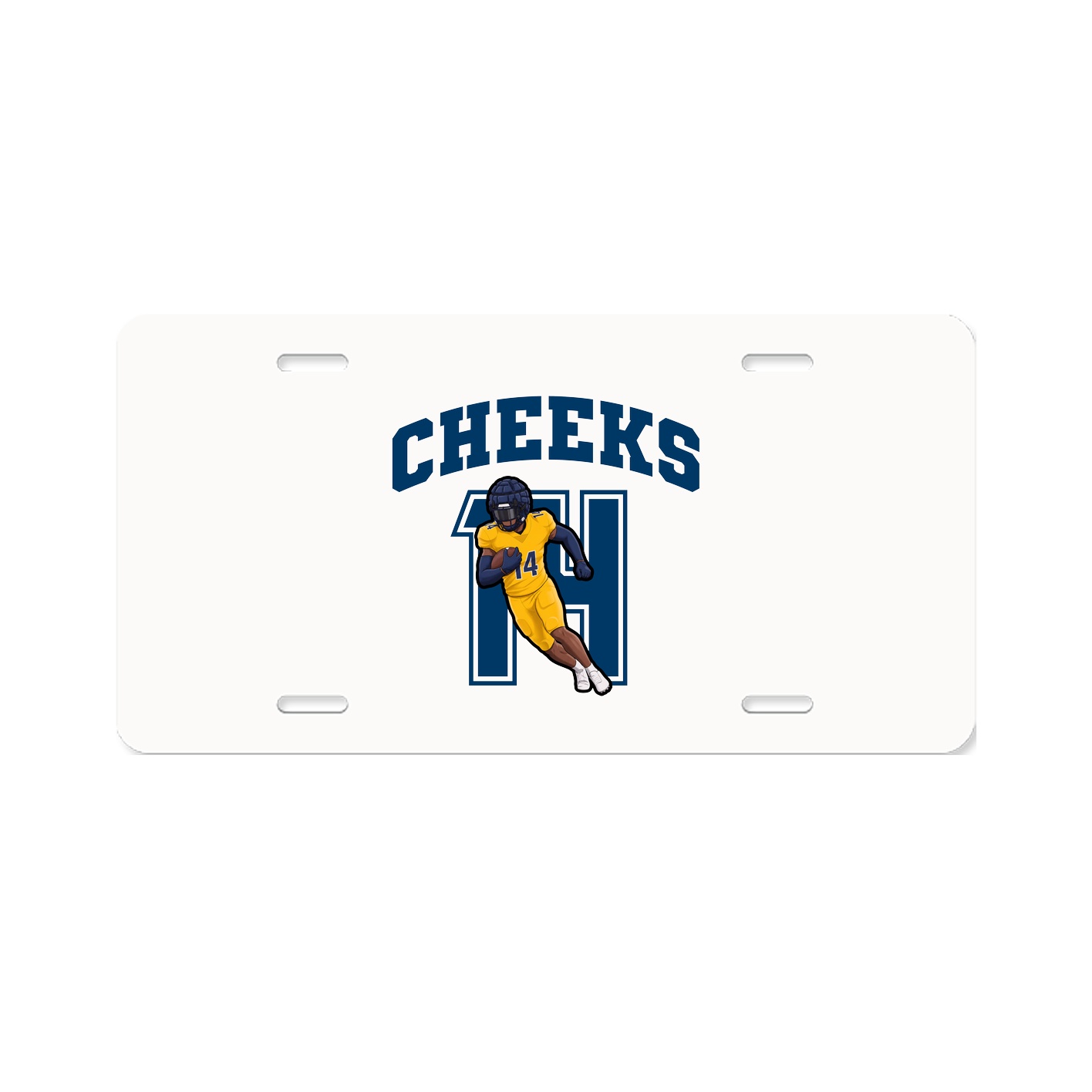 License Plate — Number in Classic