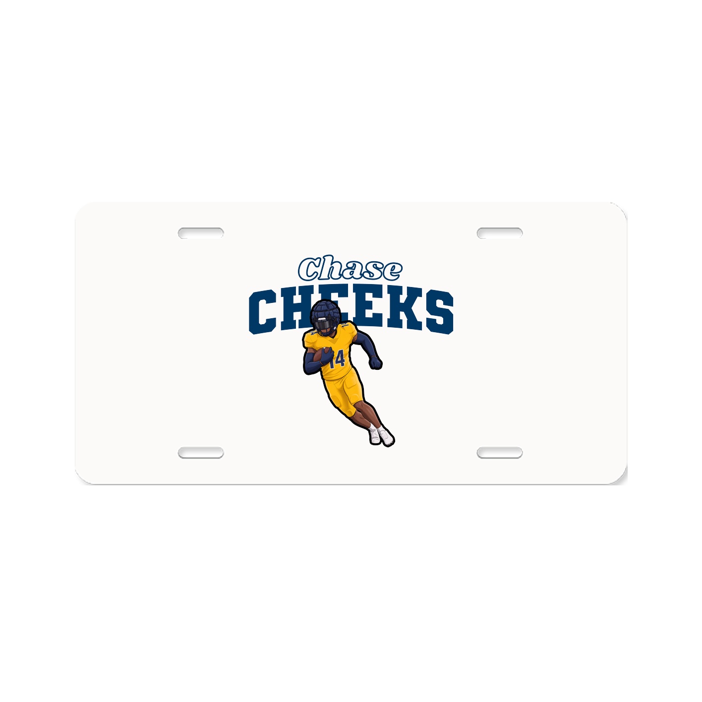 License Plate — Name Arch in Classic