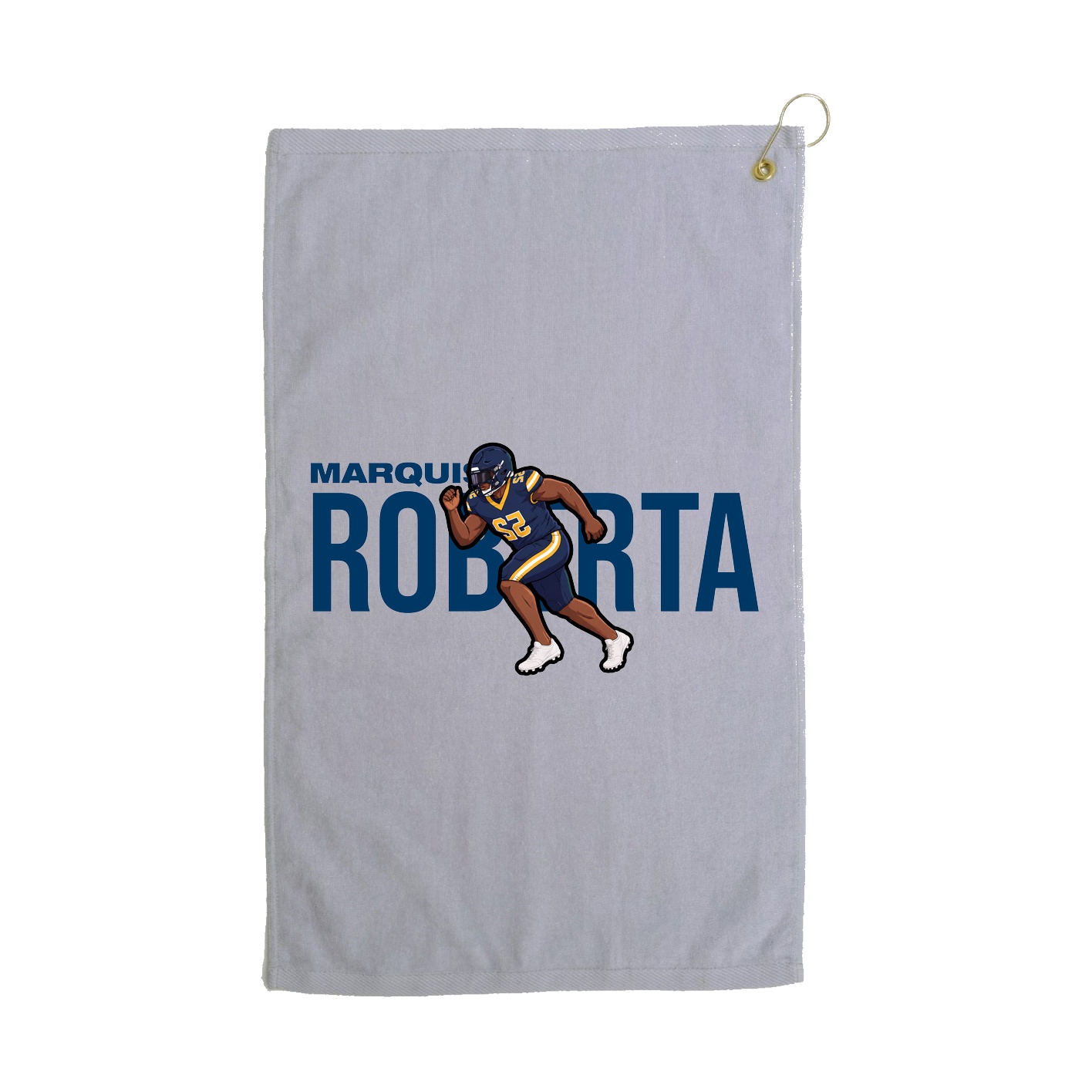 Golf Towel — Player Name in Grey