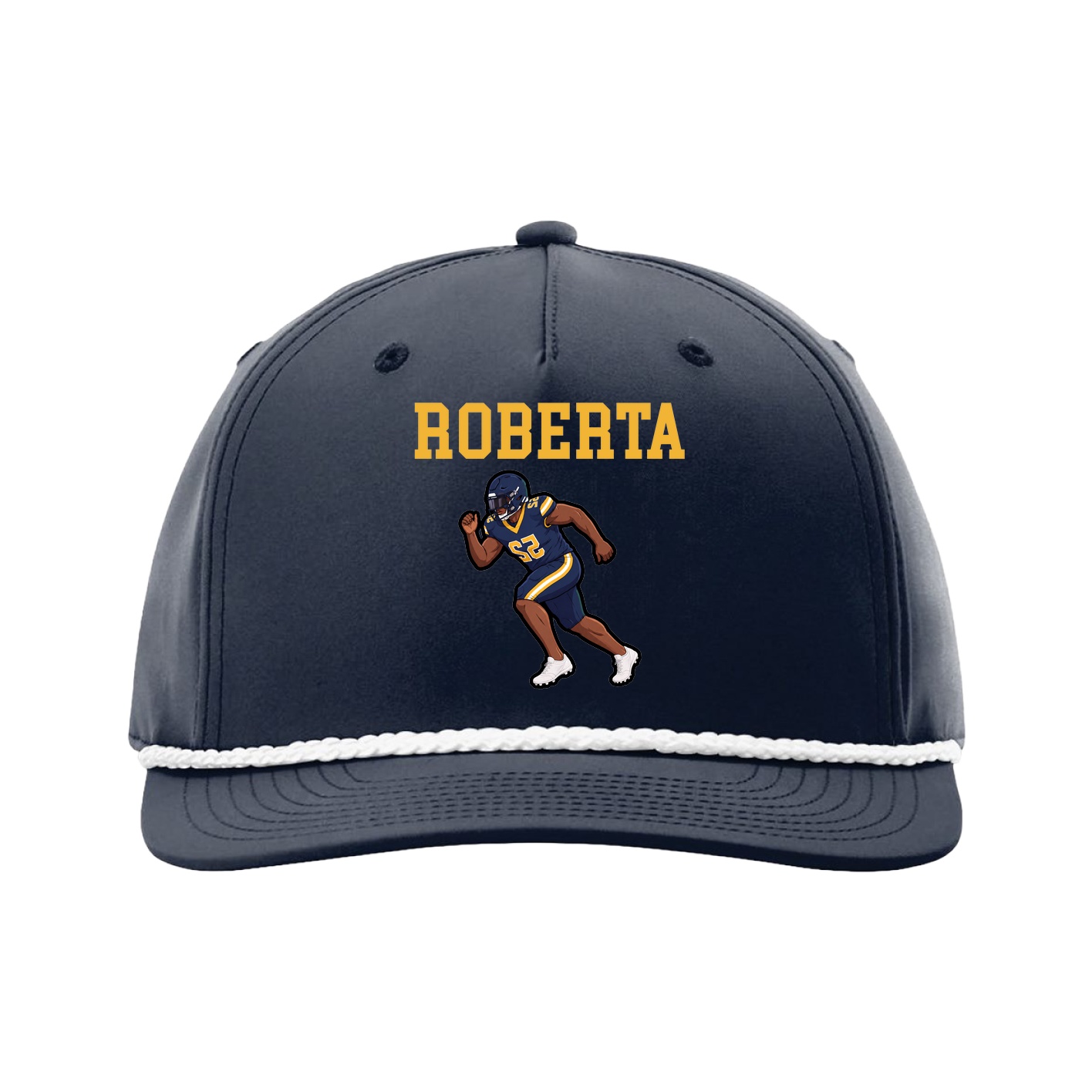 Five-Panel Classic Rope Cap — Shirsey in Navy