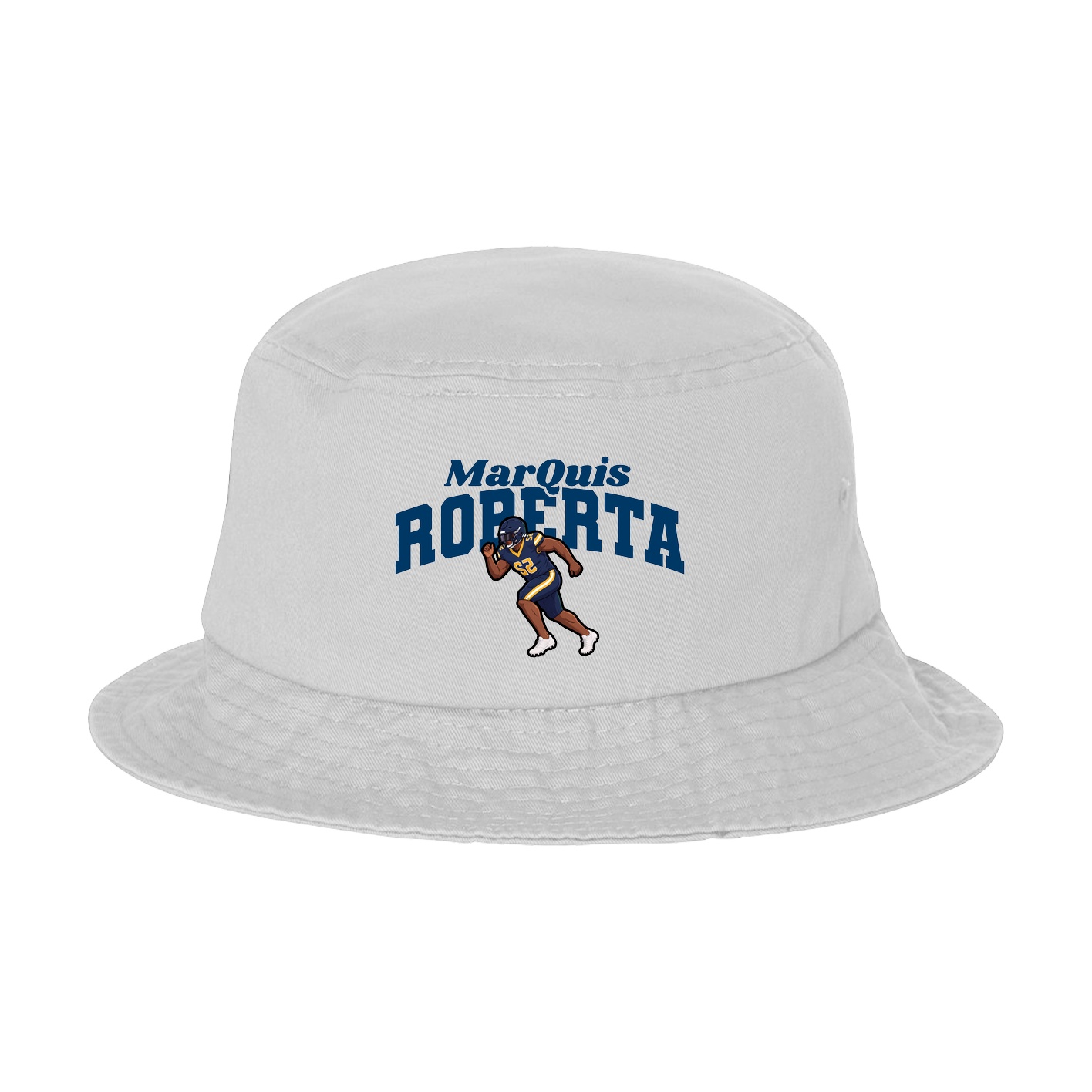 Bucket Cap — Signature Arch in White