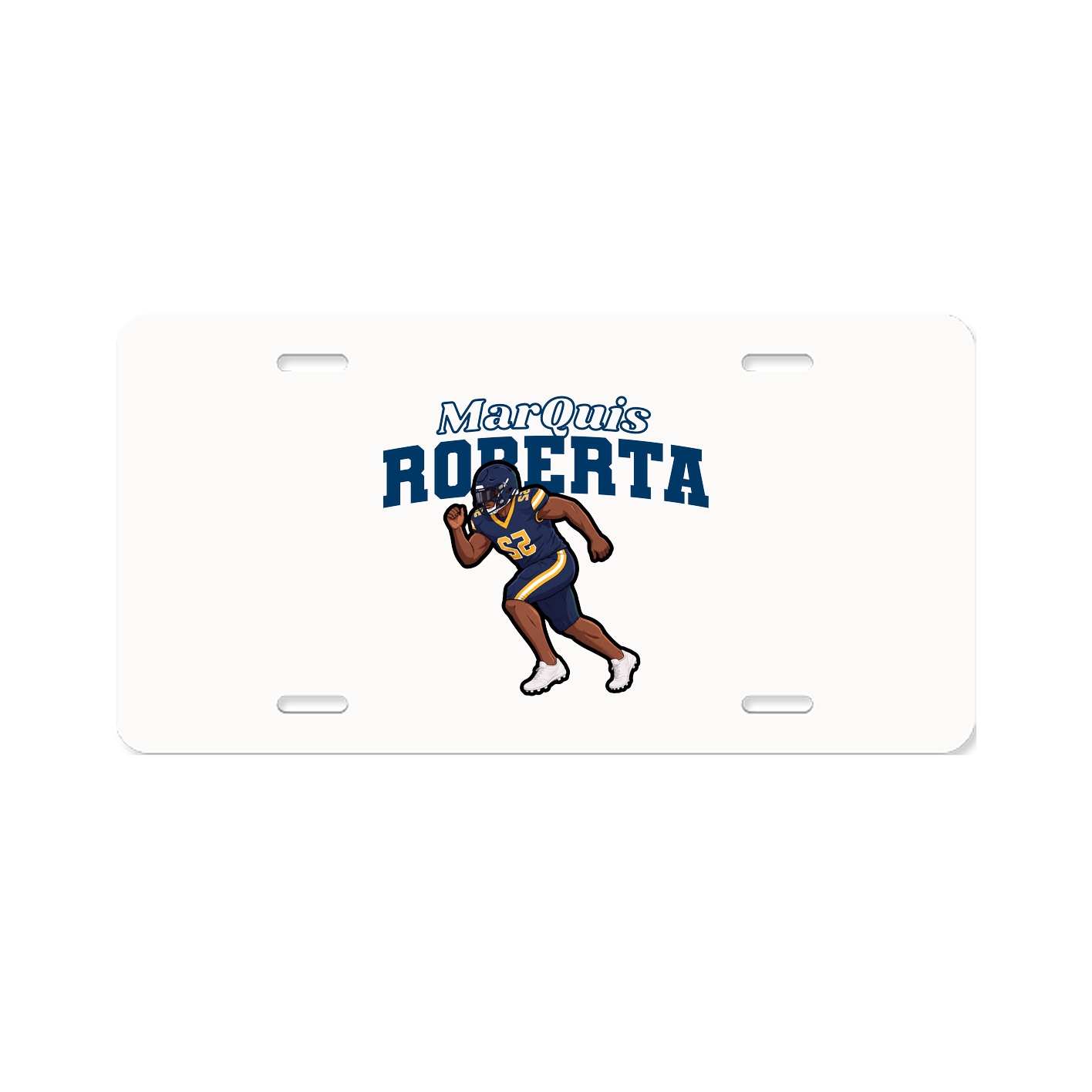 License Plate — Name Arch in Classic