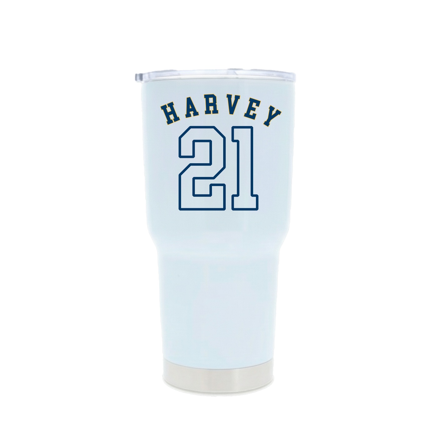 30oz Stainless Steel Tumbler — Shirsey Arch in White