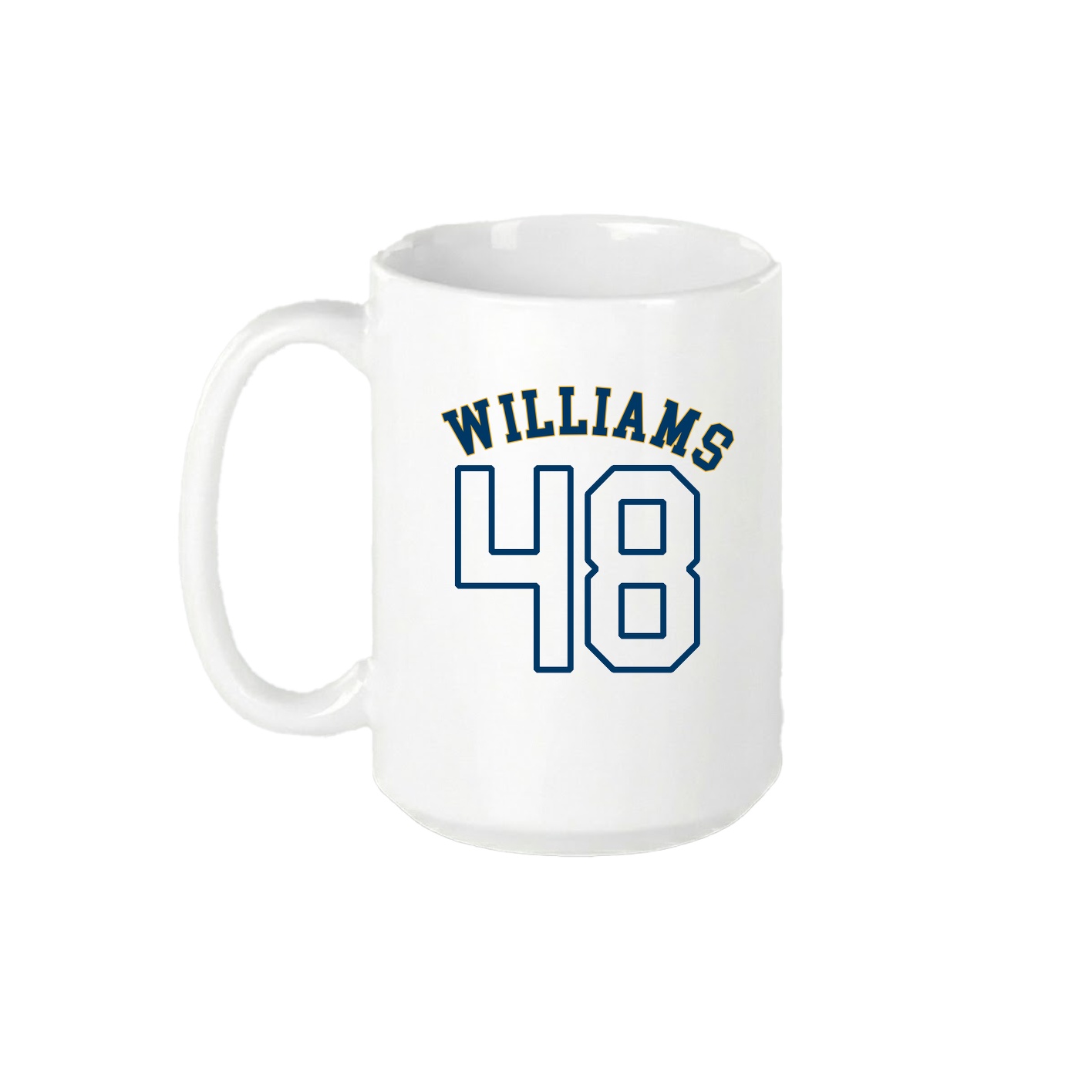 15oz Coffee Mug — Shirsey Arch in White