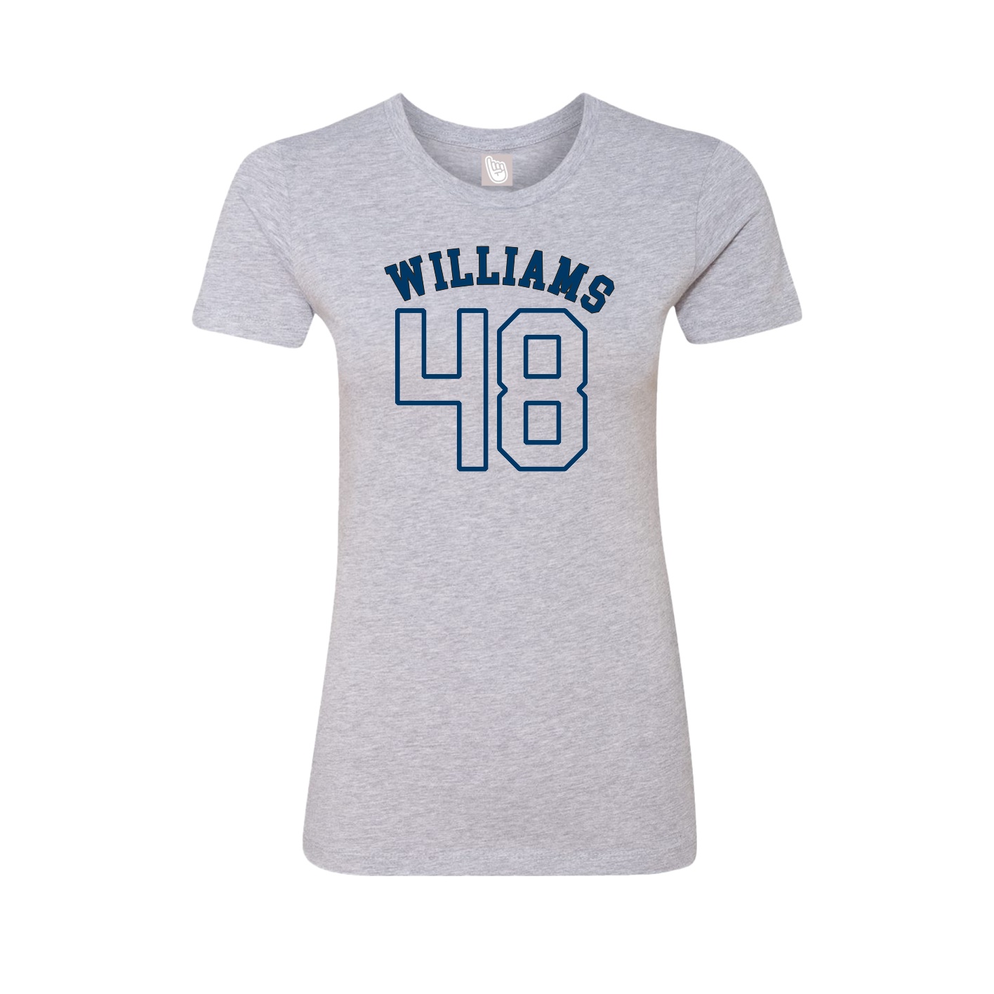 Fitted Women's Tee — Shirsey Arch in Grey