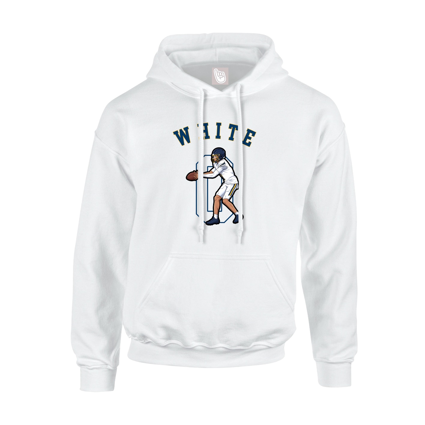 Hoodie — Shirsey Arch in White