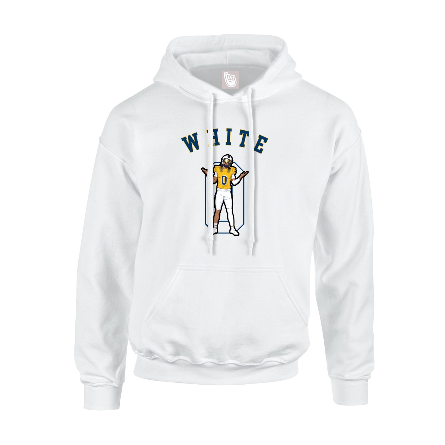 Hoodie — Shirsey Arch in White