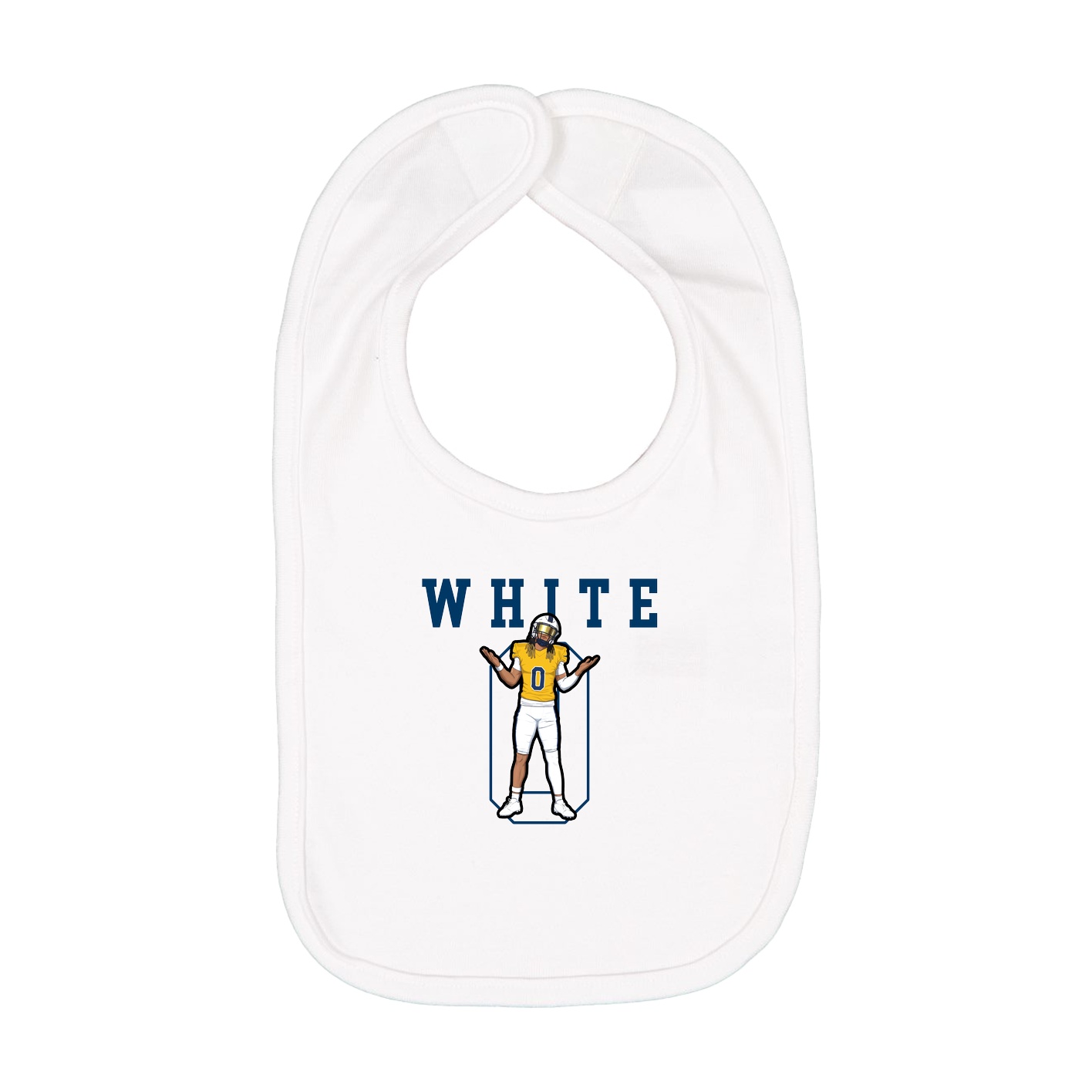 Infant Bib — Shirsey in White