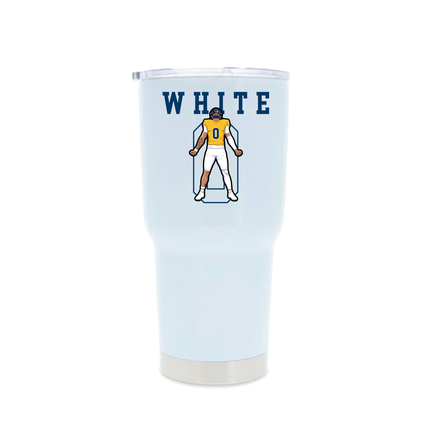 30oz Stainless Steel Tumbler — Shirsey in White