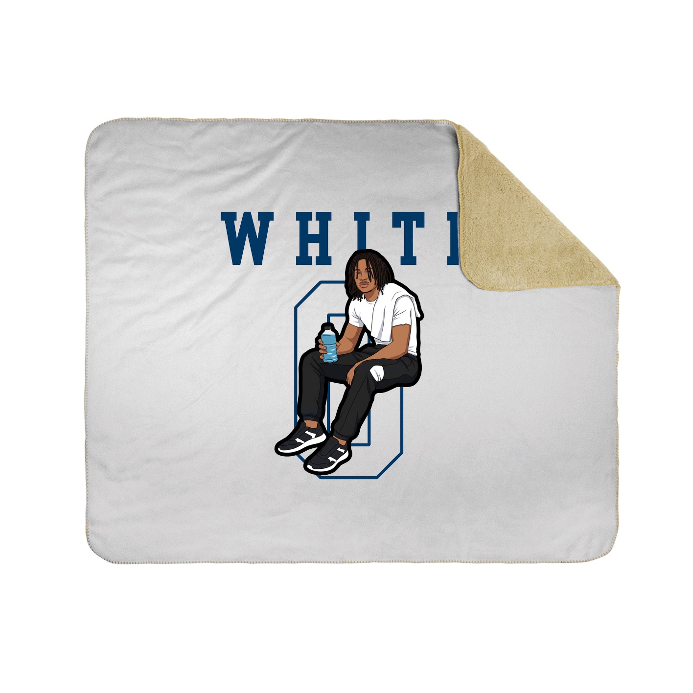 Throw Blanket — Shirsey in White
