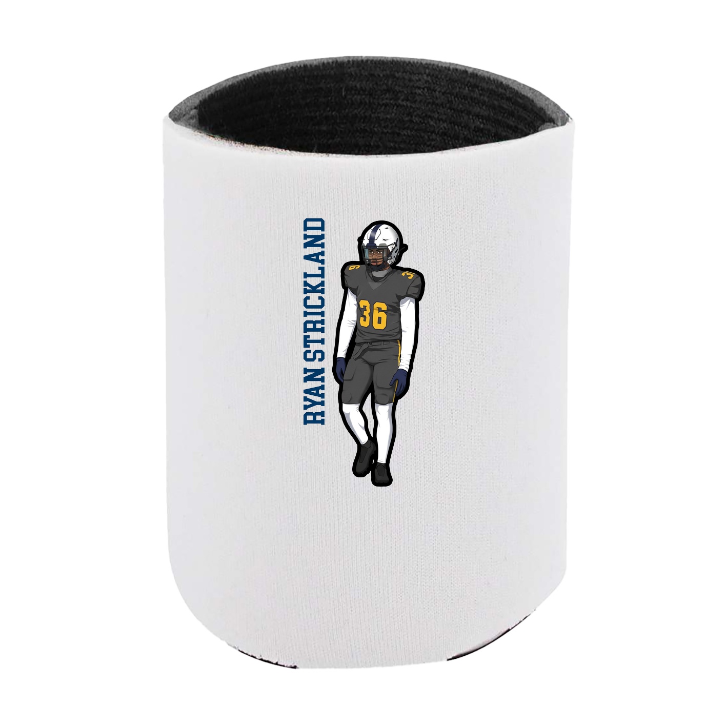 Can Holder — Name Vertical in White
