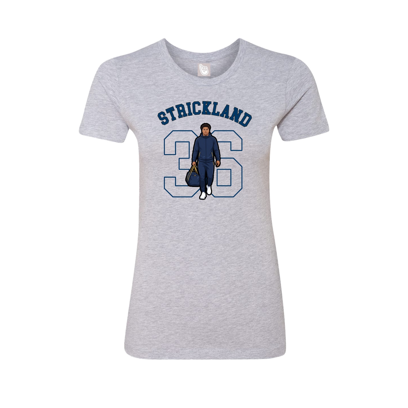 Fitted Women's Tee — Shirsey Arch in Grey