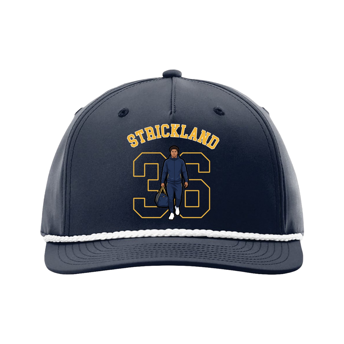 Five-Panel Classic Rope Cap — Shirsey Arch in Navy