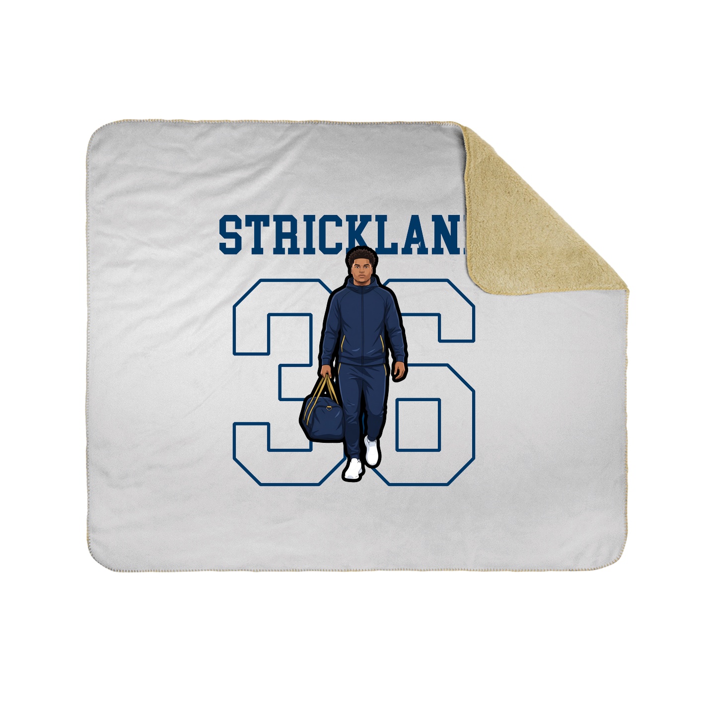 50x60 Sherpa Lined Throw Blanket