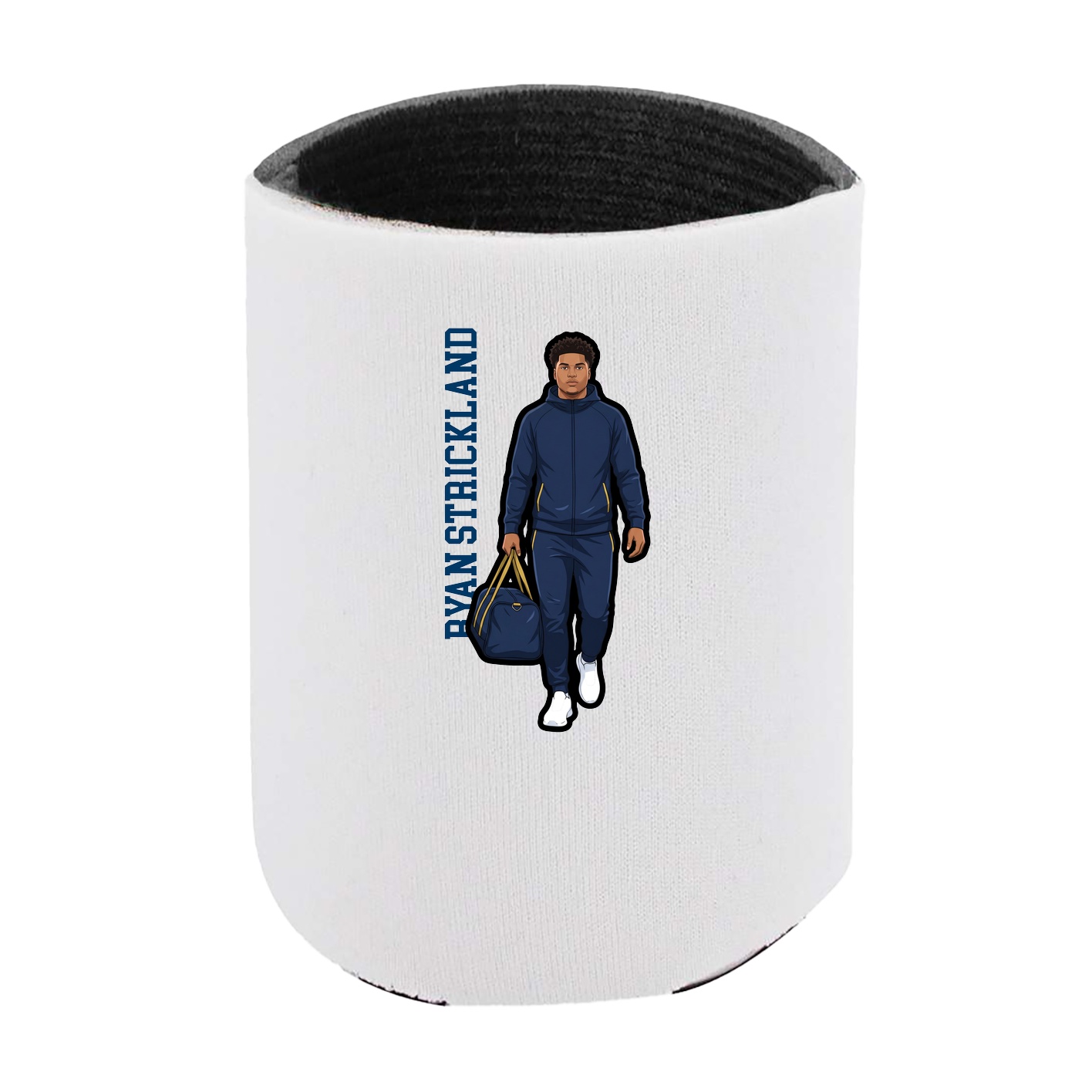 Can Holder — Name Vertical in White