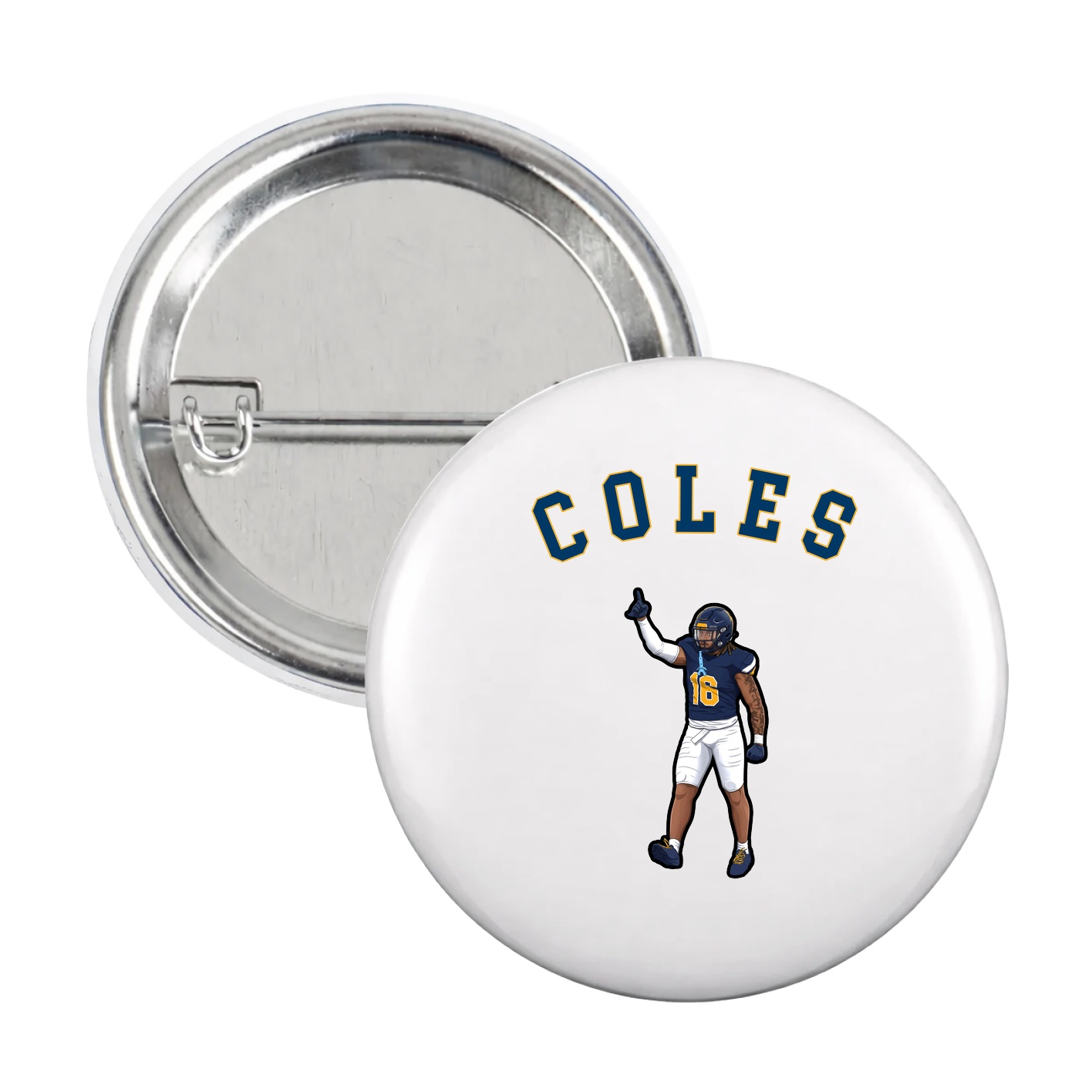 Game Day Button — Shirsey Arch in White