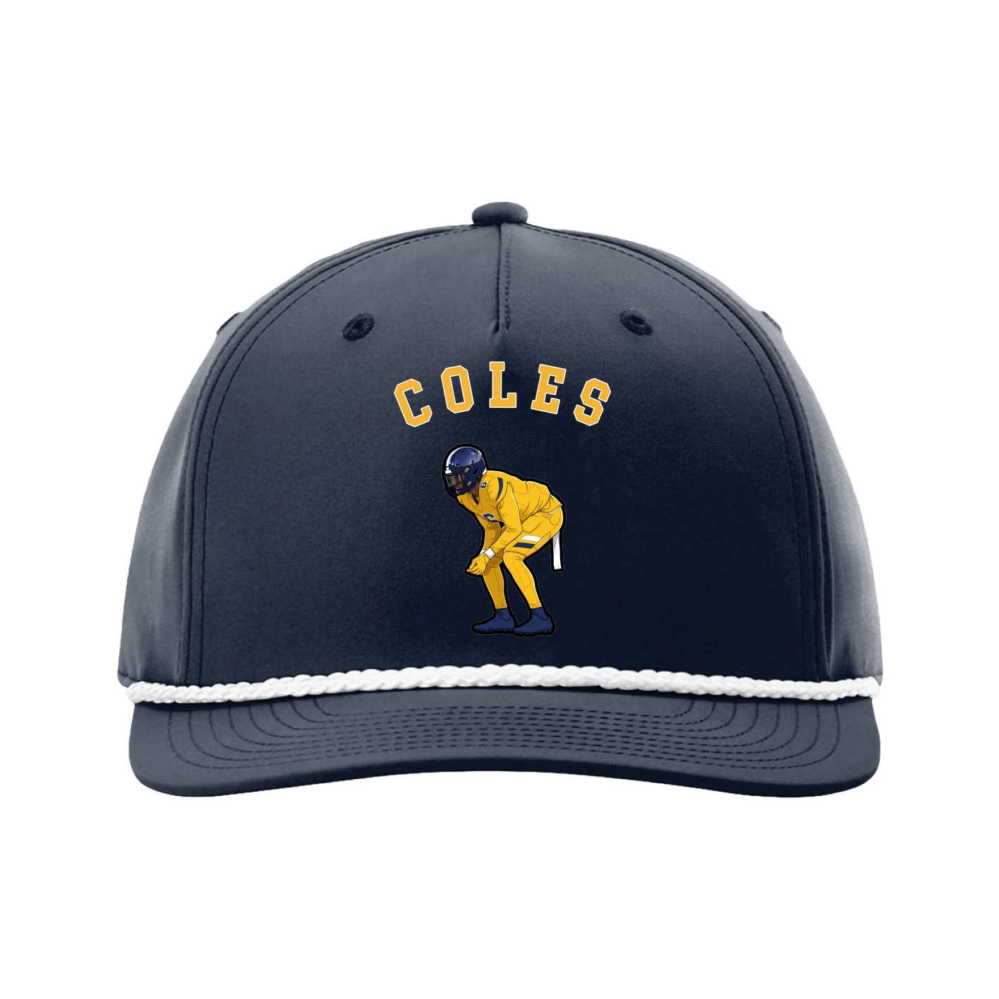Five-Panel Classic Rope Cap — Shirsey Arch in Navy
