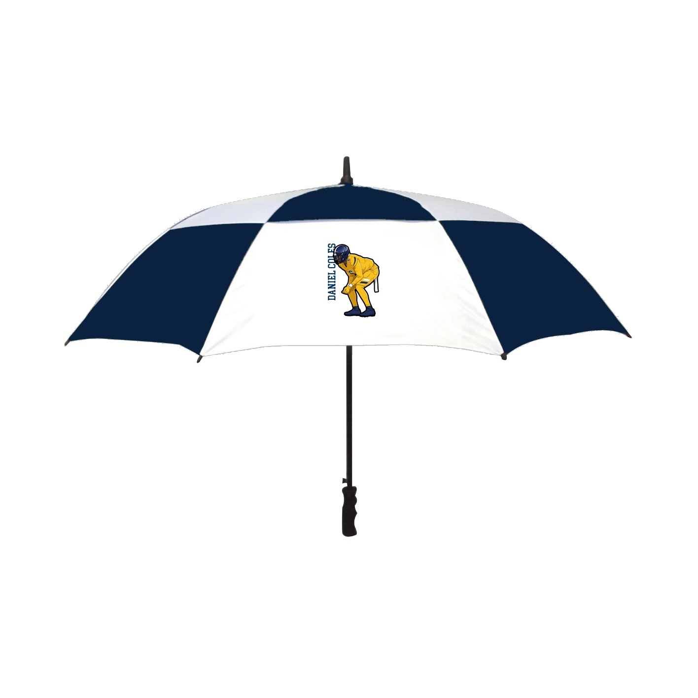 Golf Umbrella — Name Vertical in Navy