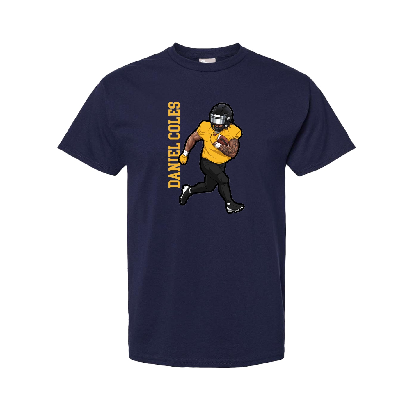 Tee — Name Vertical in Navy
