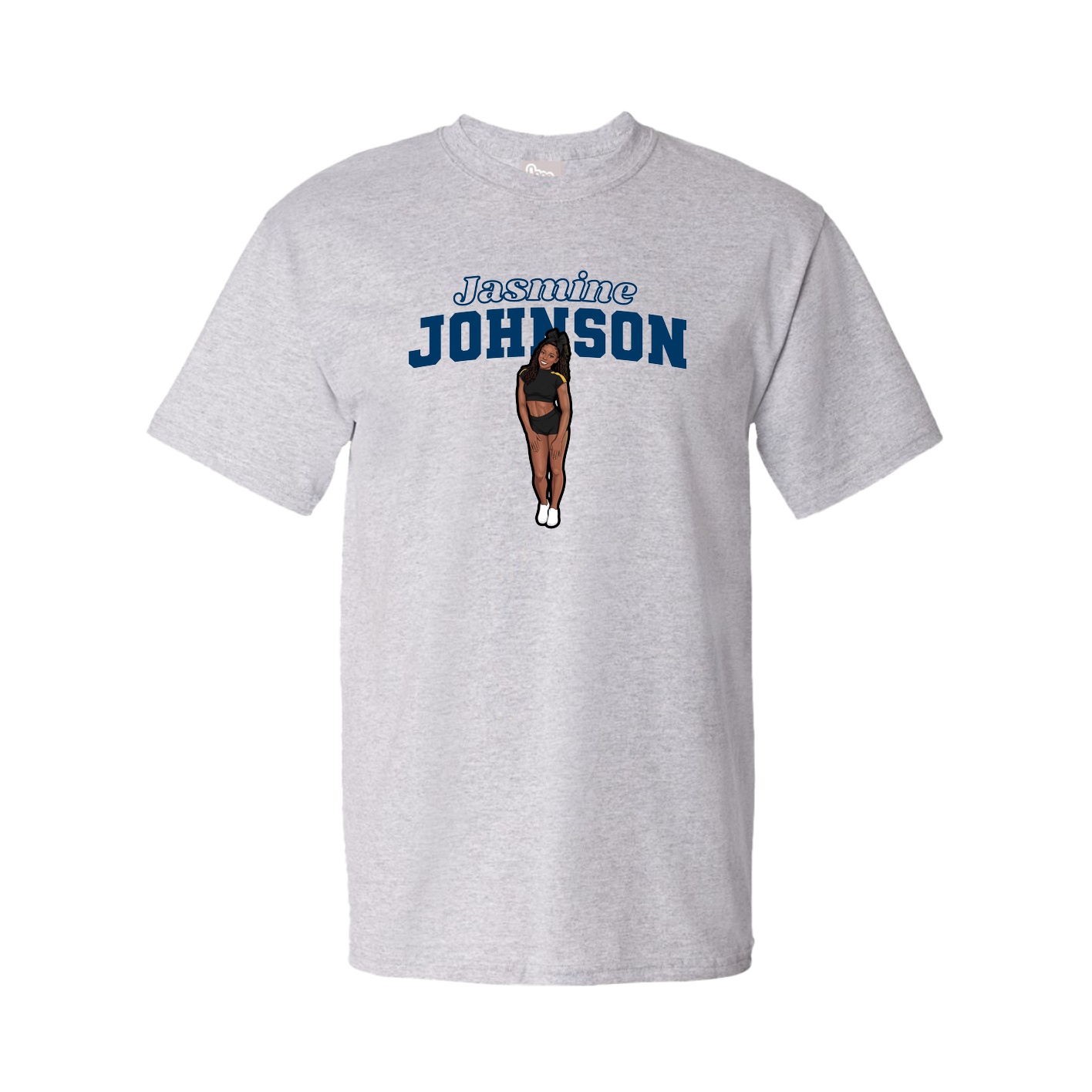 Tee — Name Arch in Grey
